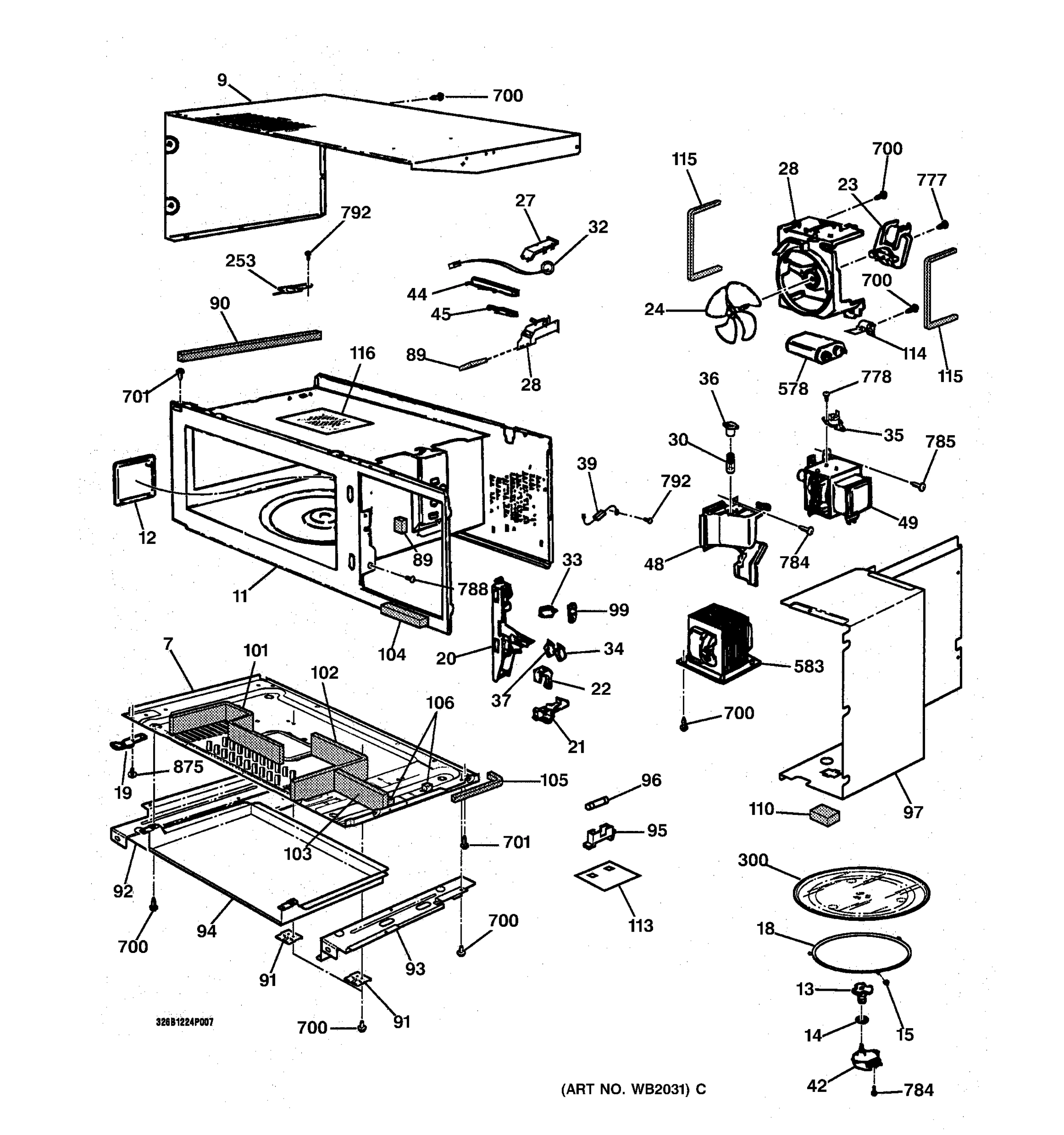 MICROWAVE MODULE BODY