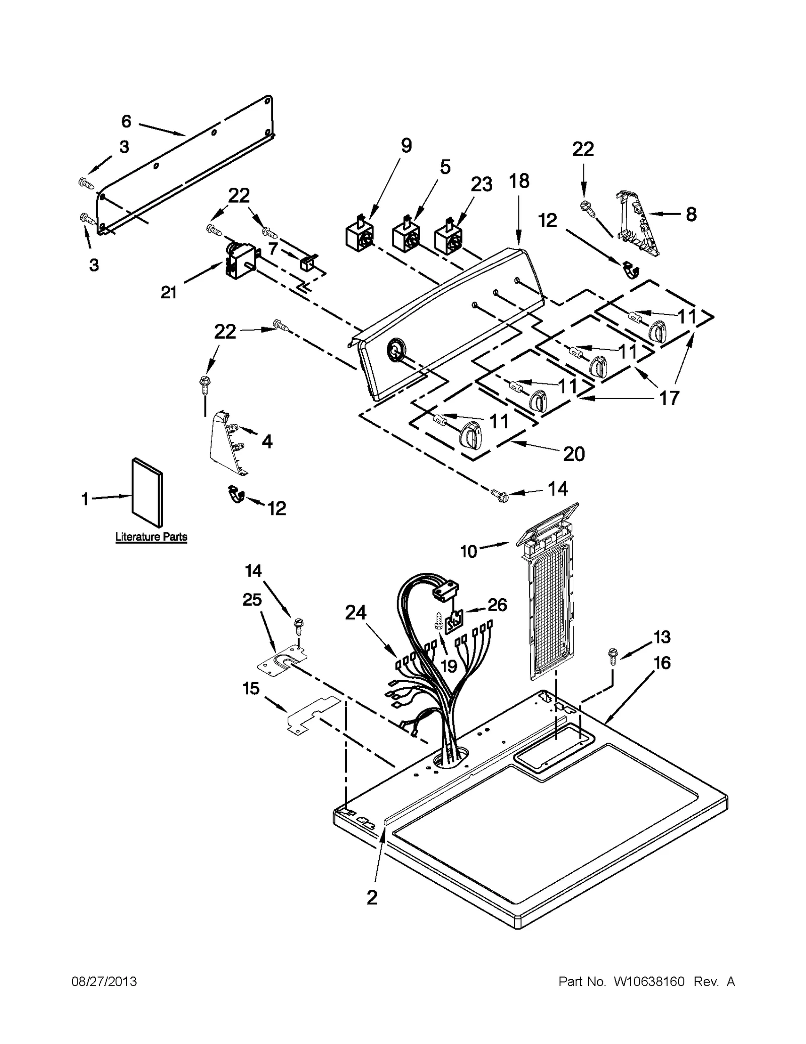 TOP AND CONSOLE PARTS