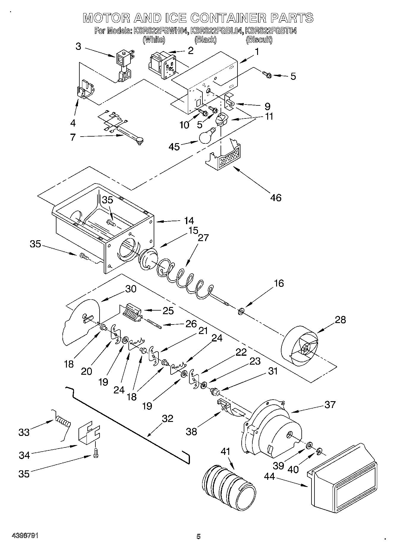 04 - MOTOR AND ICE CONTAINER
