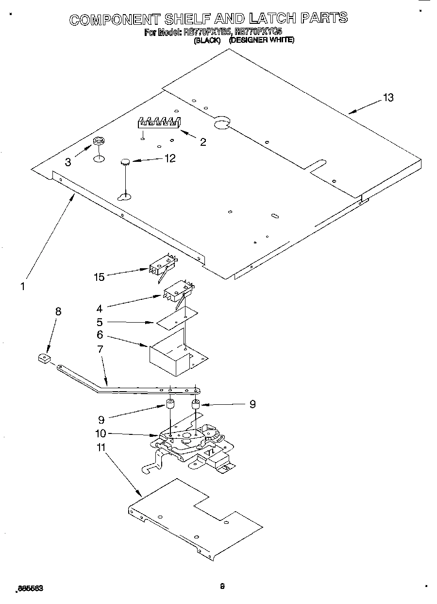 06 - COMPONENT SHELF AND LATCH