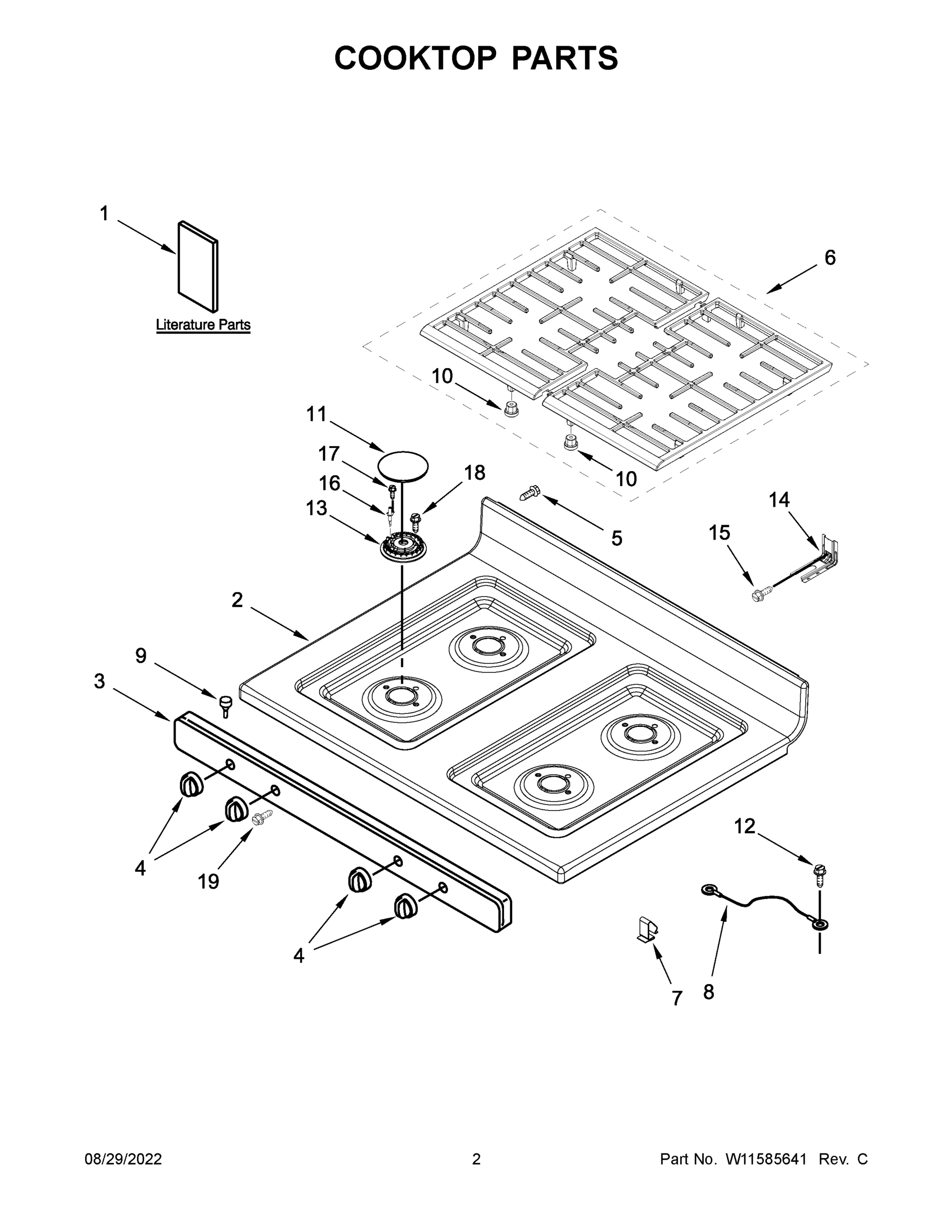 02 - COOKTOP PARTS