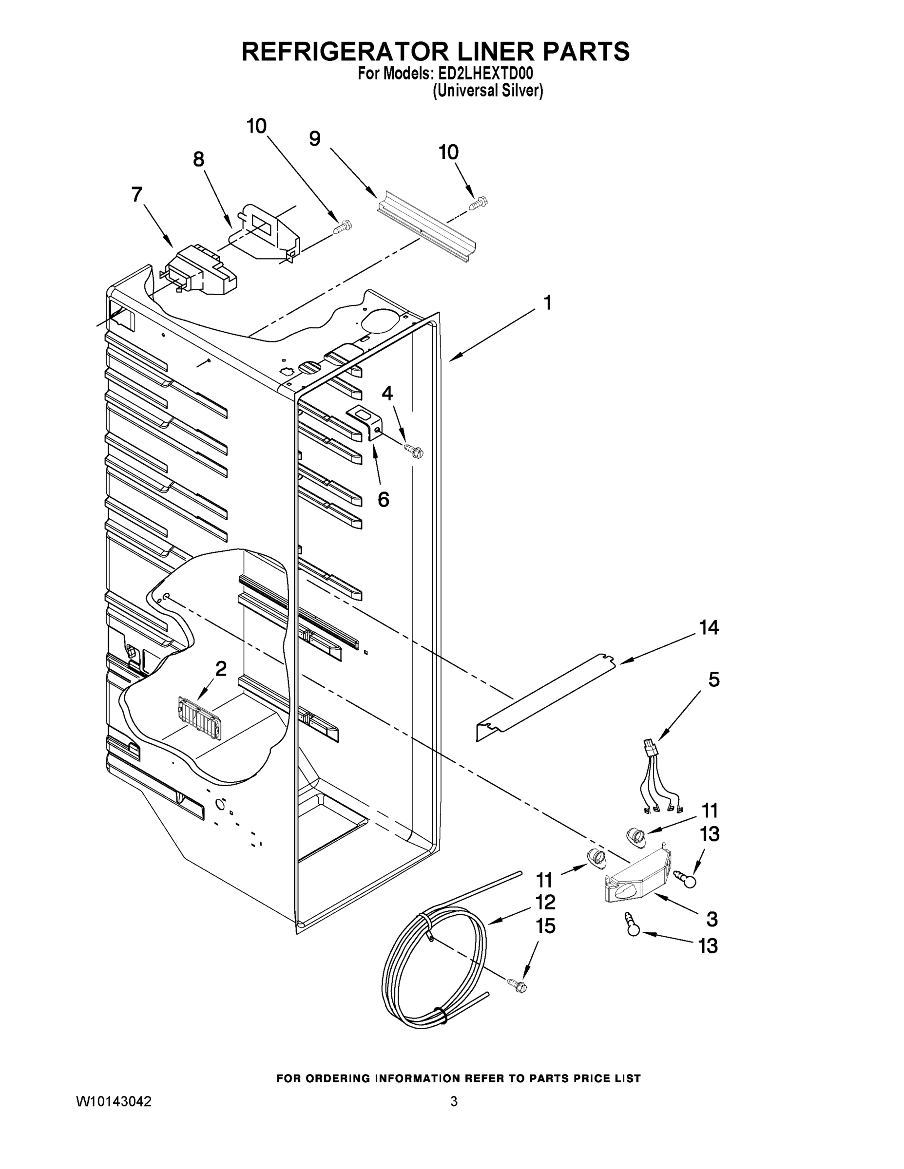 02 - REFRIGERATOR LINER PARTS