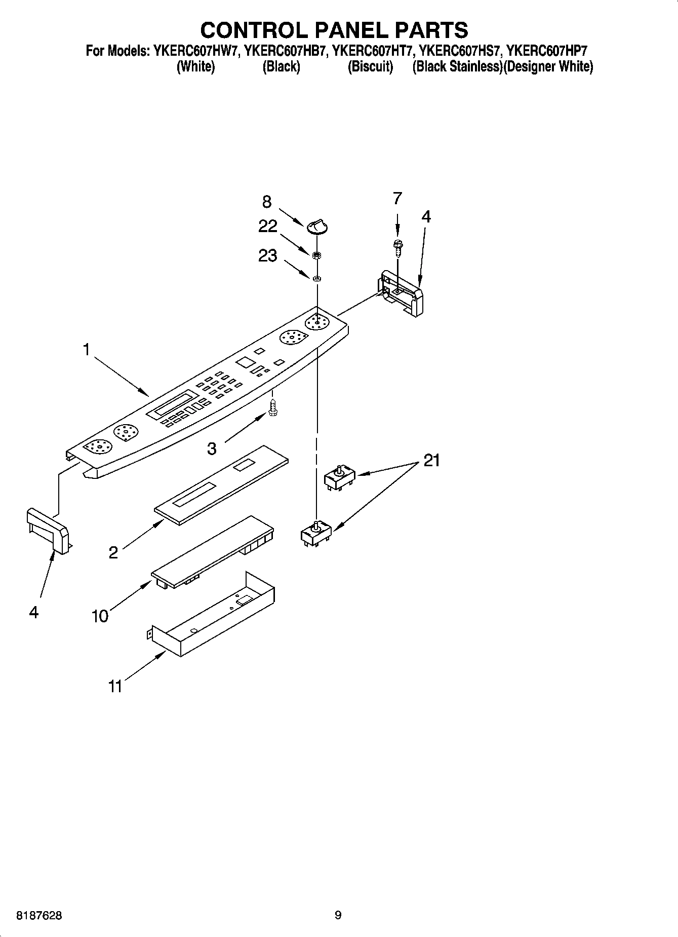 06 - CONTROL PANEL PARTS