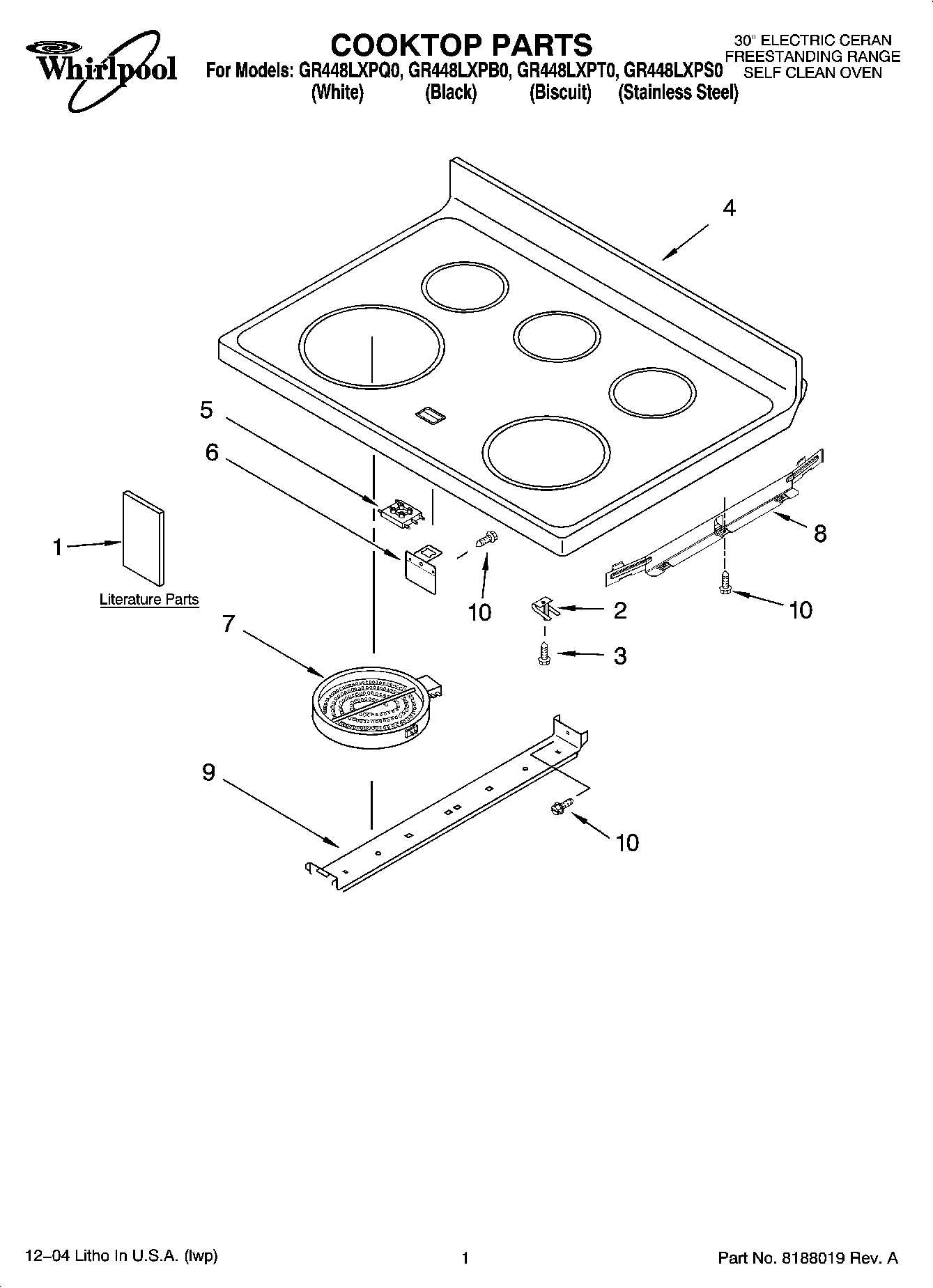 01 - COOKTOP PARTS