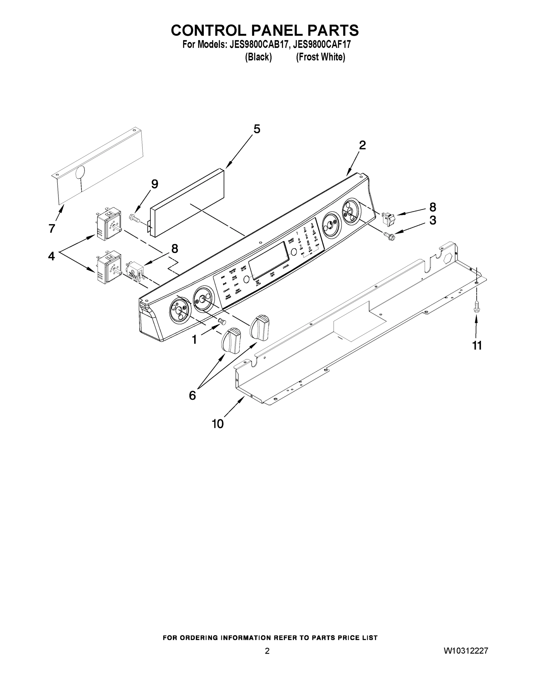 02 - CONTROL PANEL PARTS