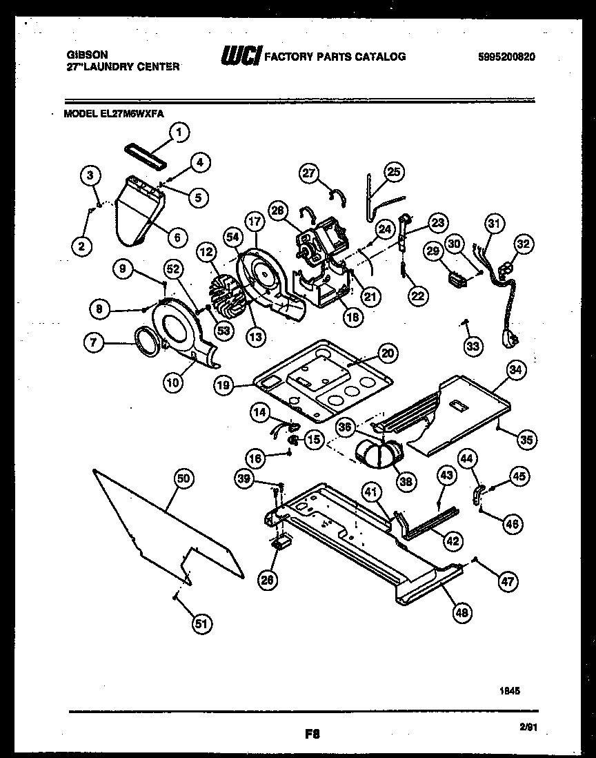 03 - BLOWER, IDLER ARM CLUTCH AND MOTOR