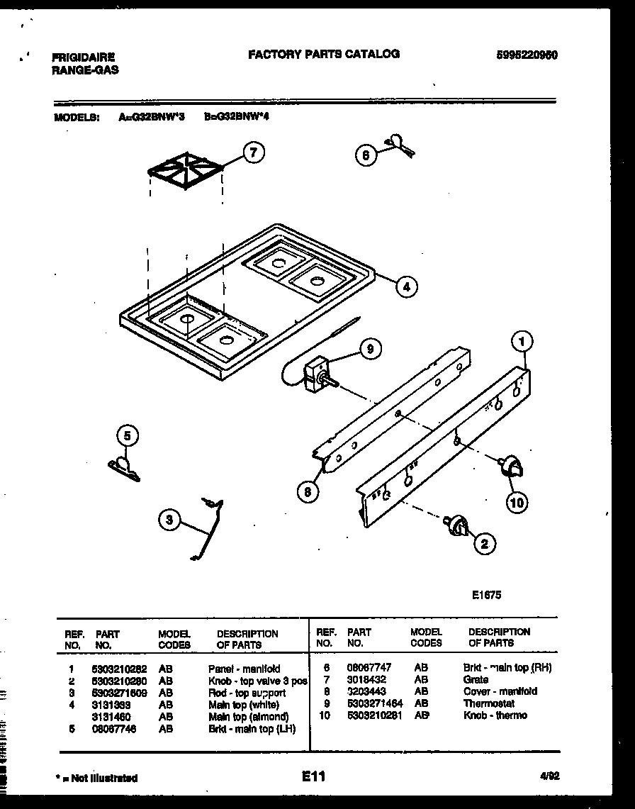 03 - COOKTOP PARTS