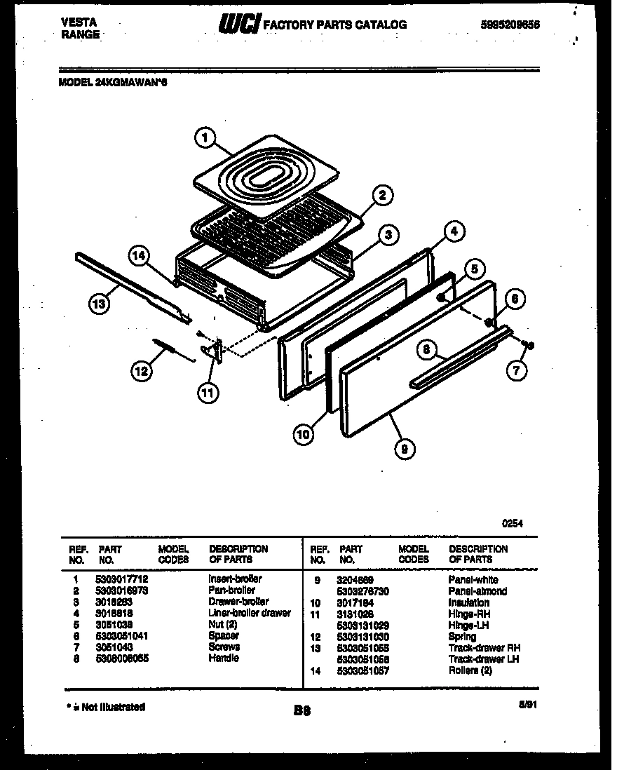 06 - BROILER DRAWER PARTS