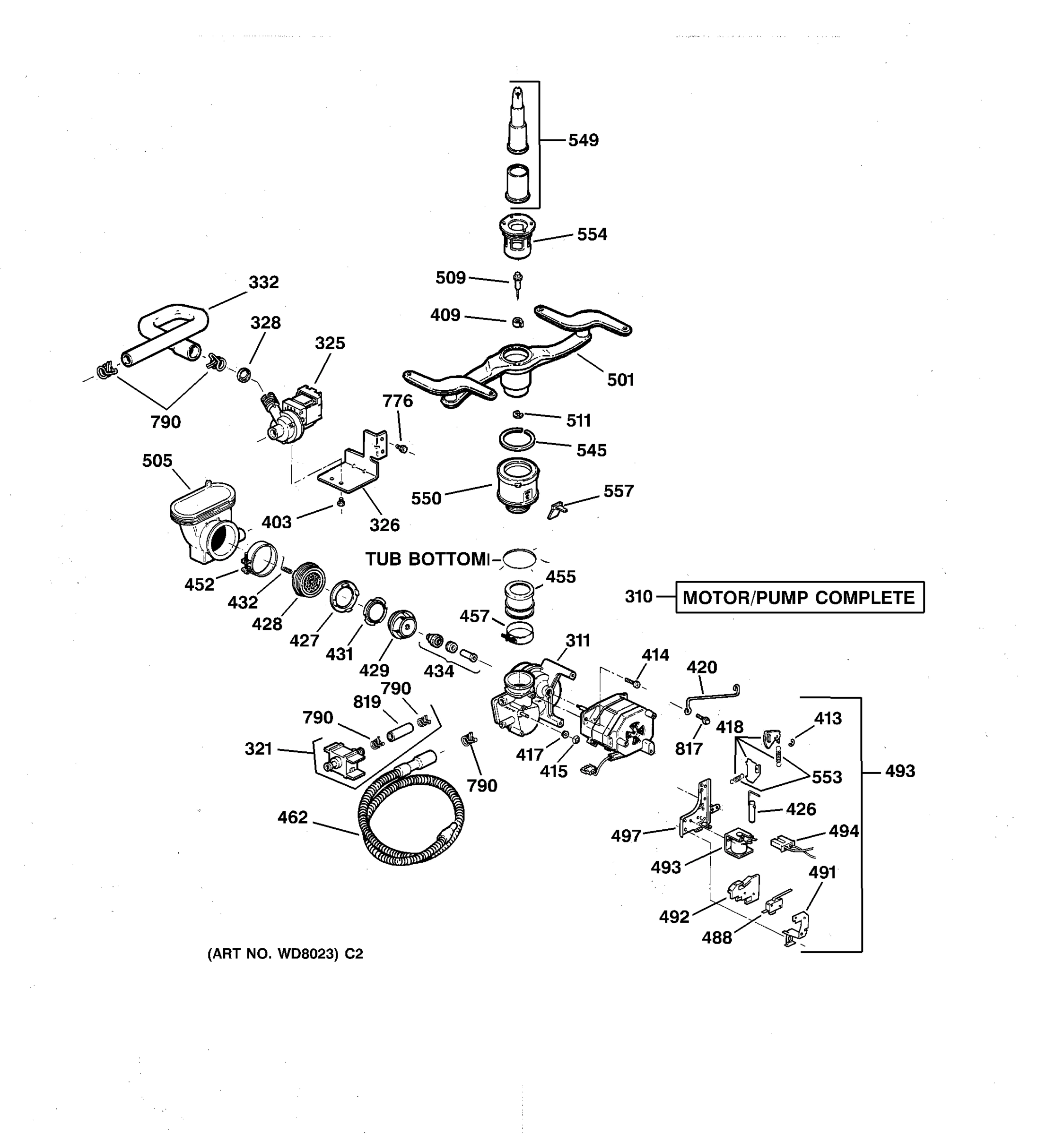 MOTOR-PUMP MECHANISM