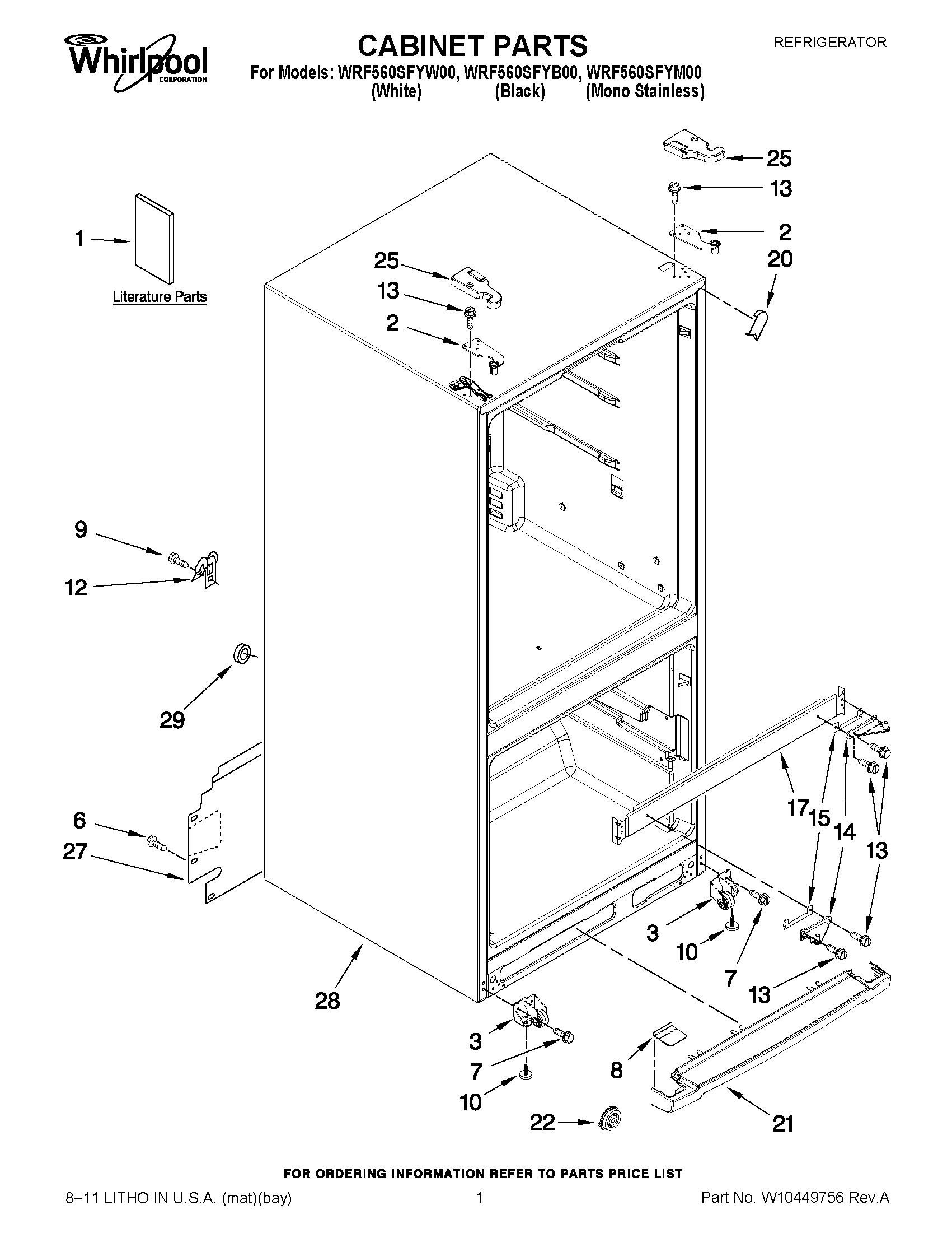 01 - CABINET PARTS