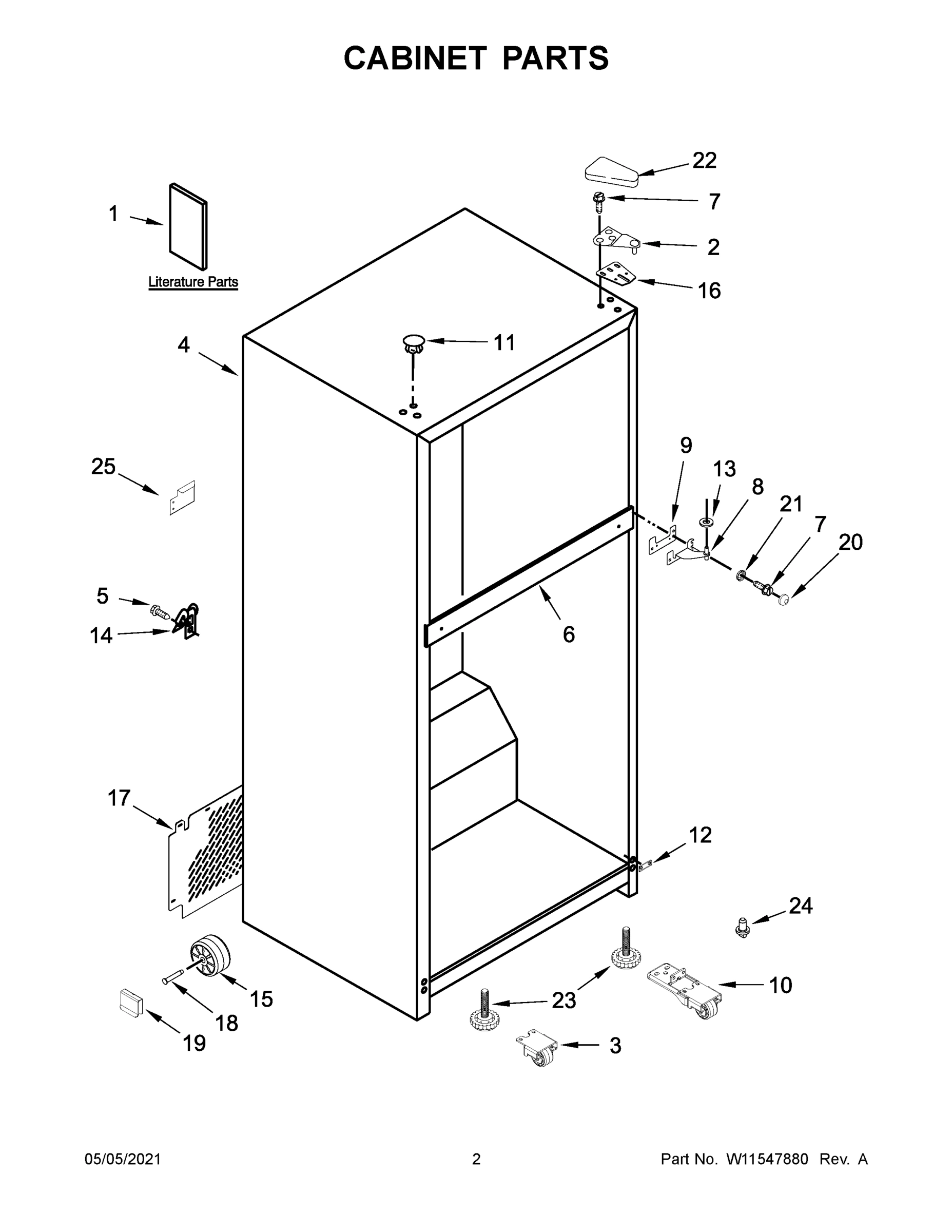 02 - CABINET PARTS