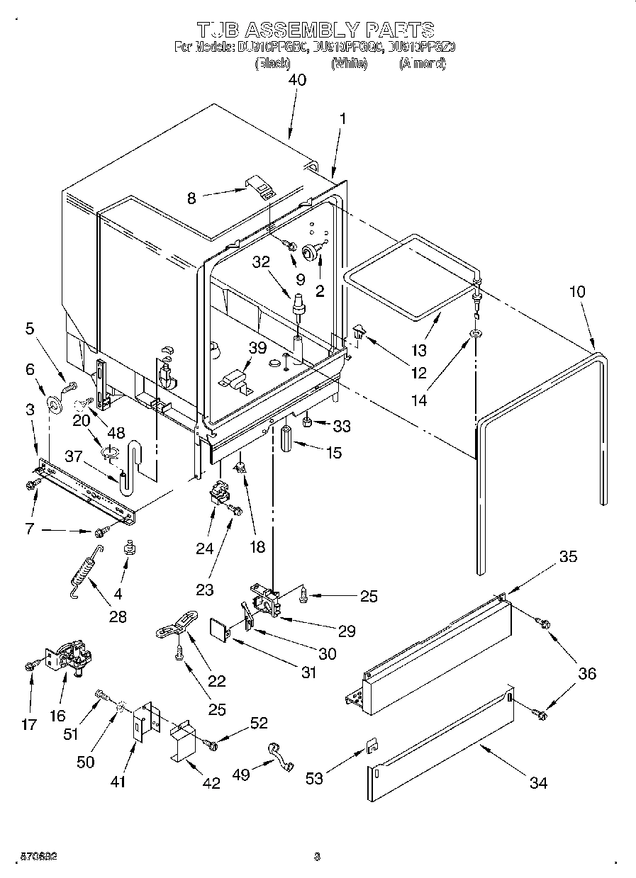 03 - TUB ASSEMBLY