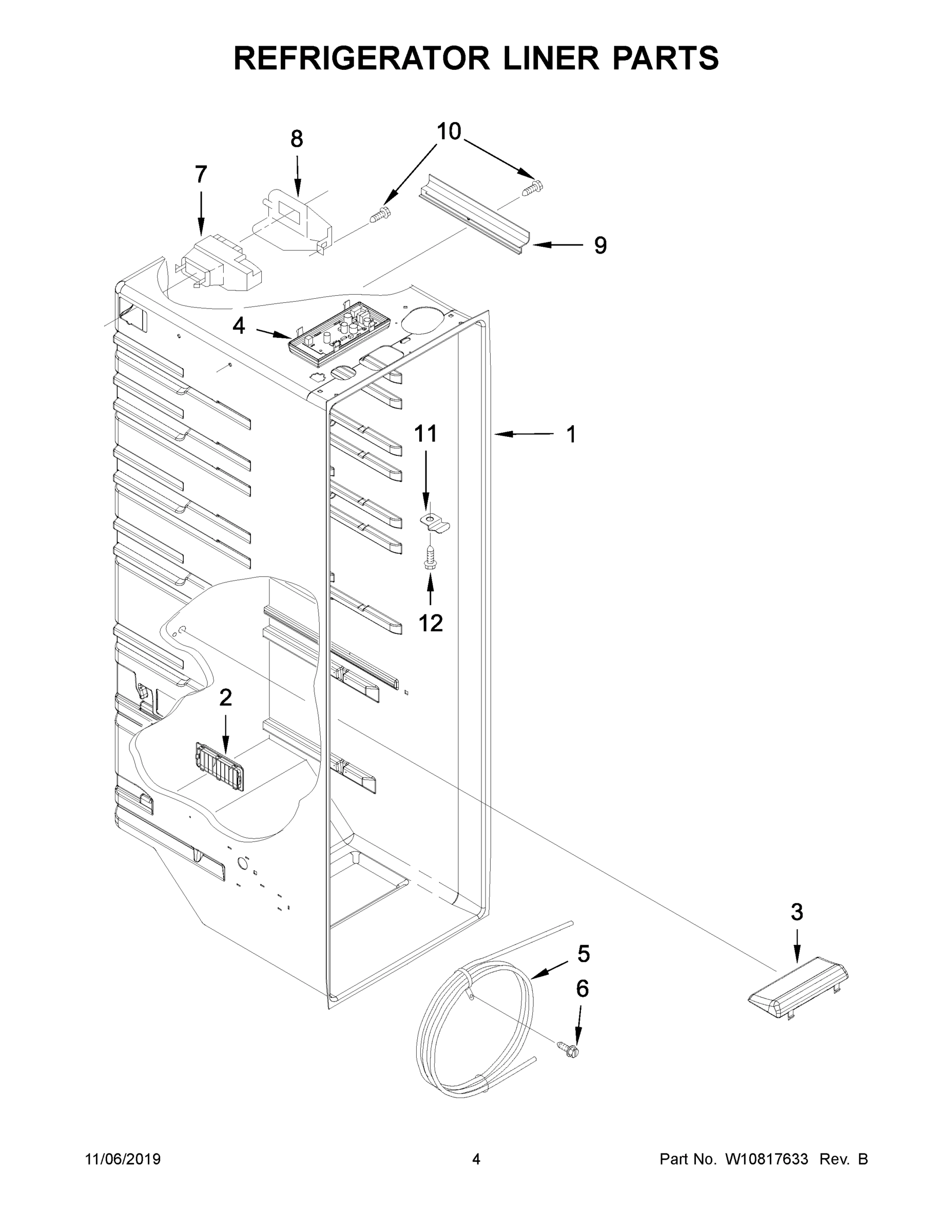 03 - REFRIGERATOR LINER PARTS