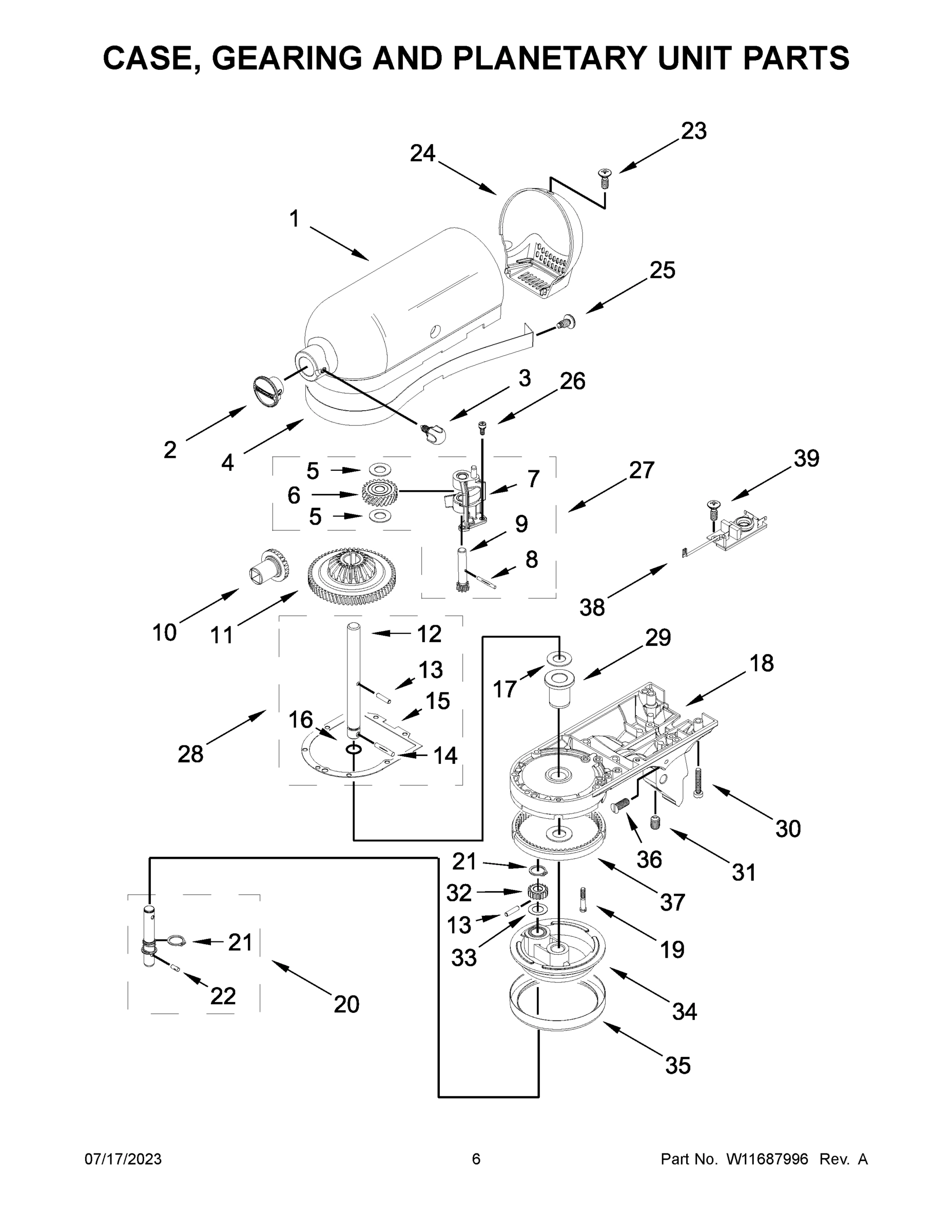 04 - CASE, GEARING AND PLANETARY UNIT PARTS