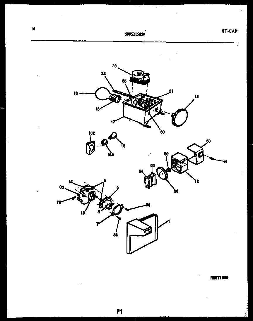 08 - REFRIGERATOR CONTROL ASSEMBLY, DAMP