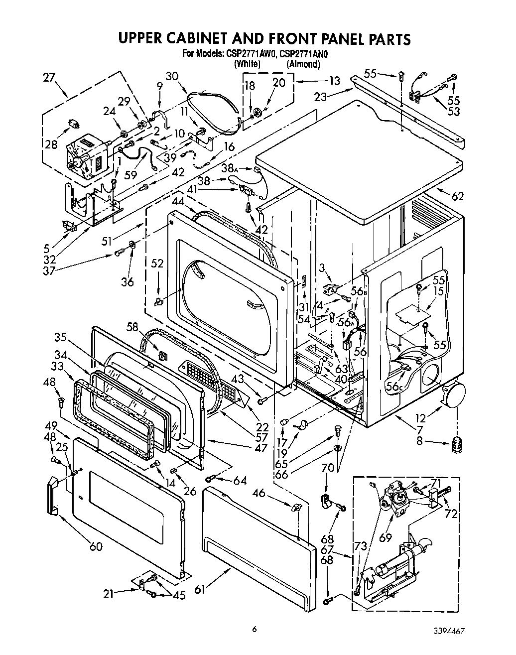 03 - UPPER CABINET AND FRONT PANEL