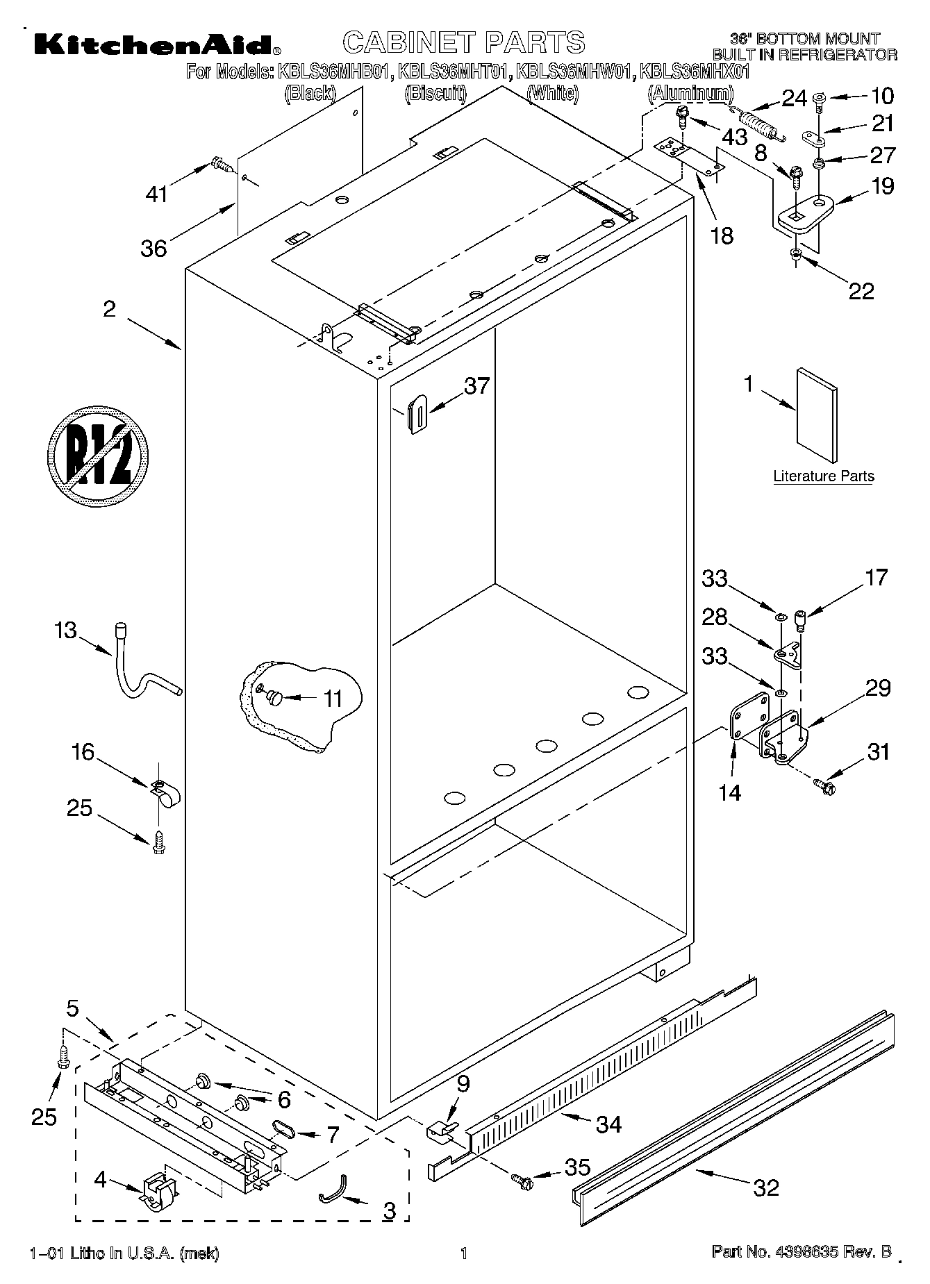01 - CABINET, LITERATURE