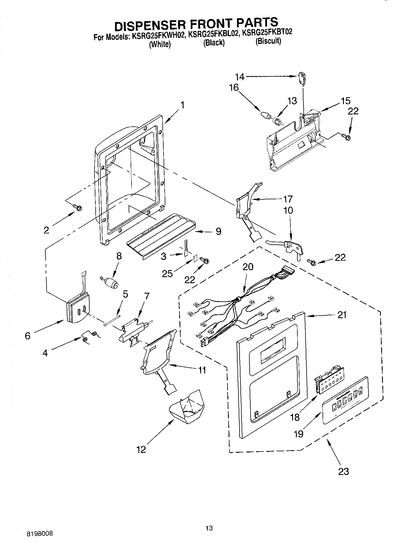 08 - DISPENSER FRONT PARTS