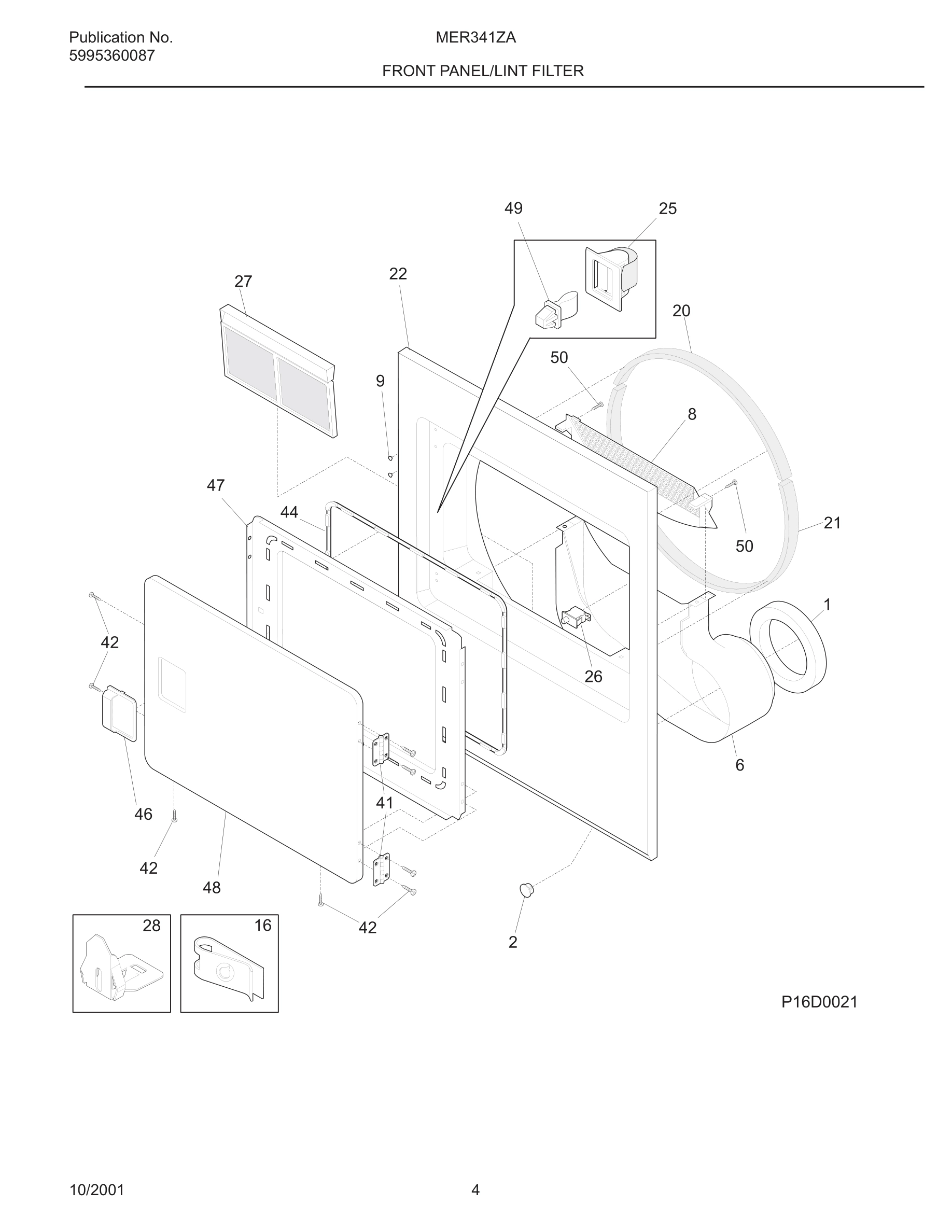 05 - FRONT PANEL/LINT FILTER