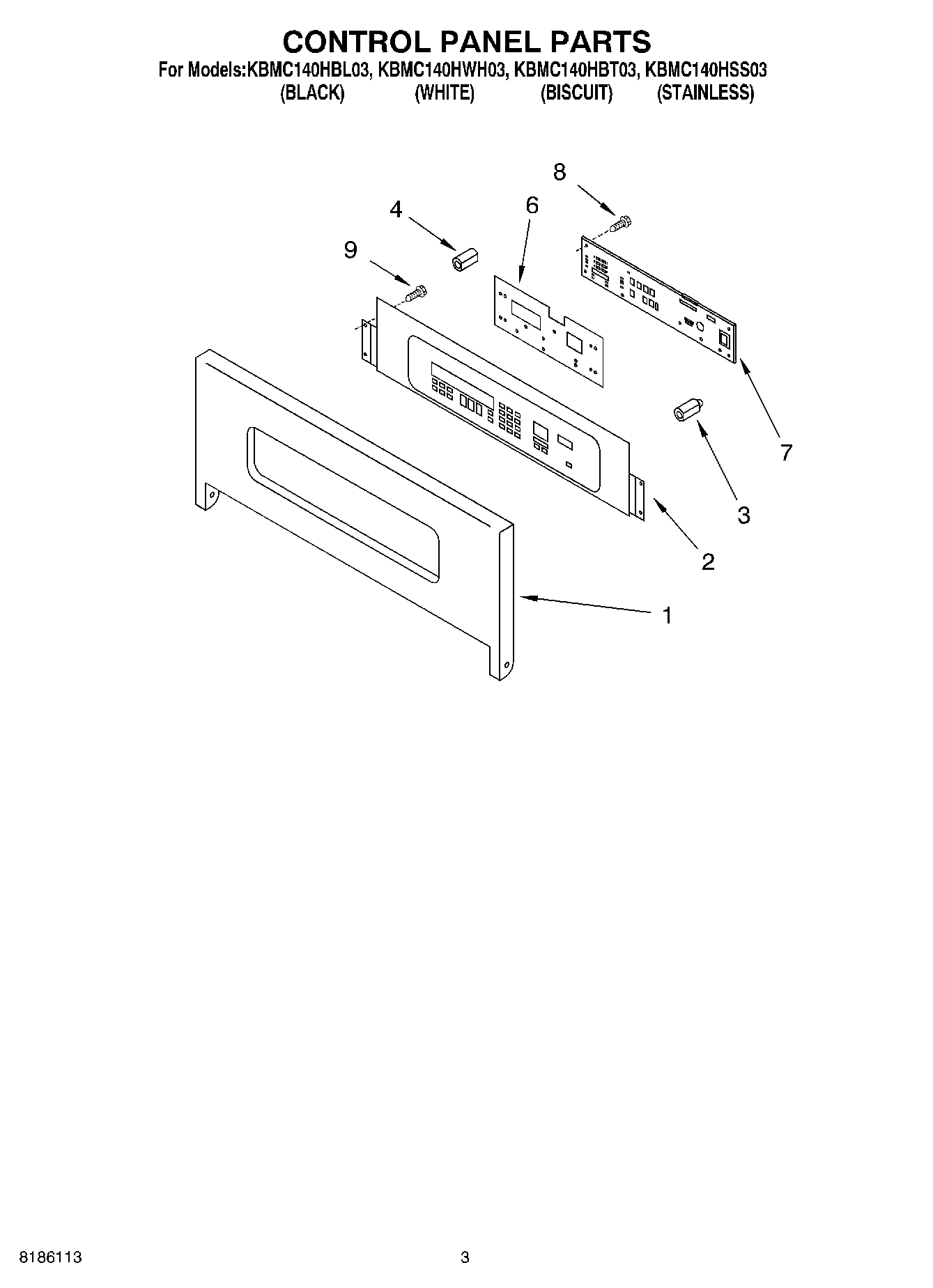 02 - CONTROL PANEL PARTS