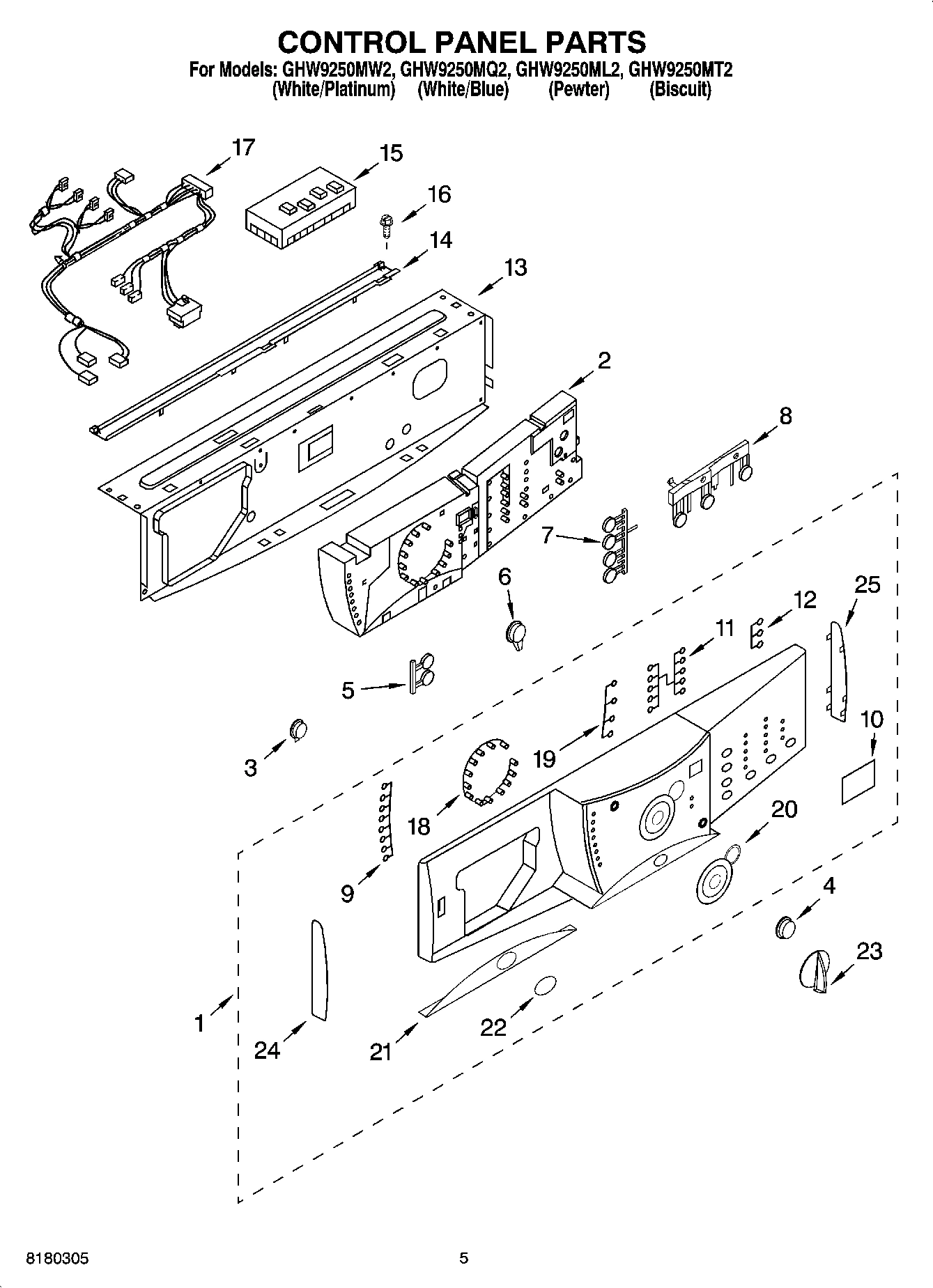 03 - CONTROL PANEL PARTS
