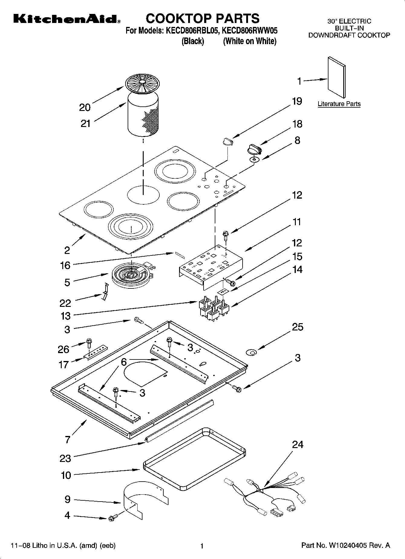 01 - COOKTOP PARTS