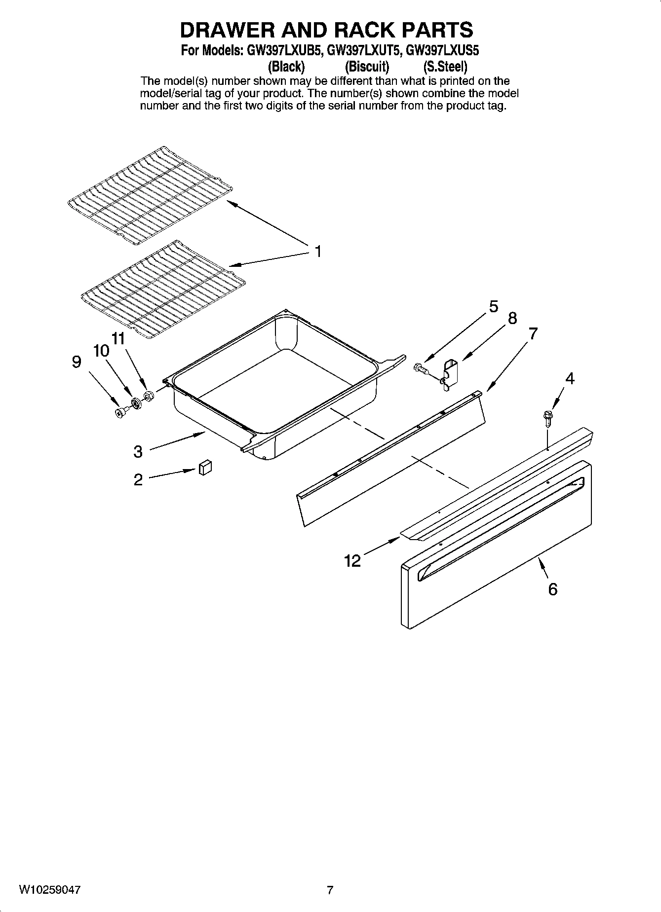 05 - DRAWER AND RACK PARTS