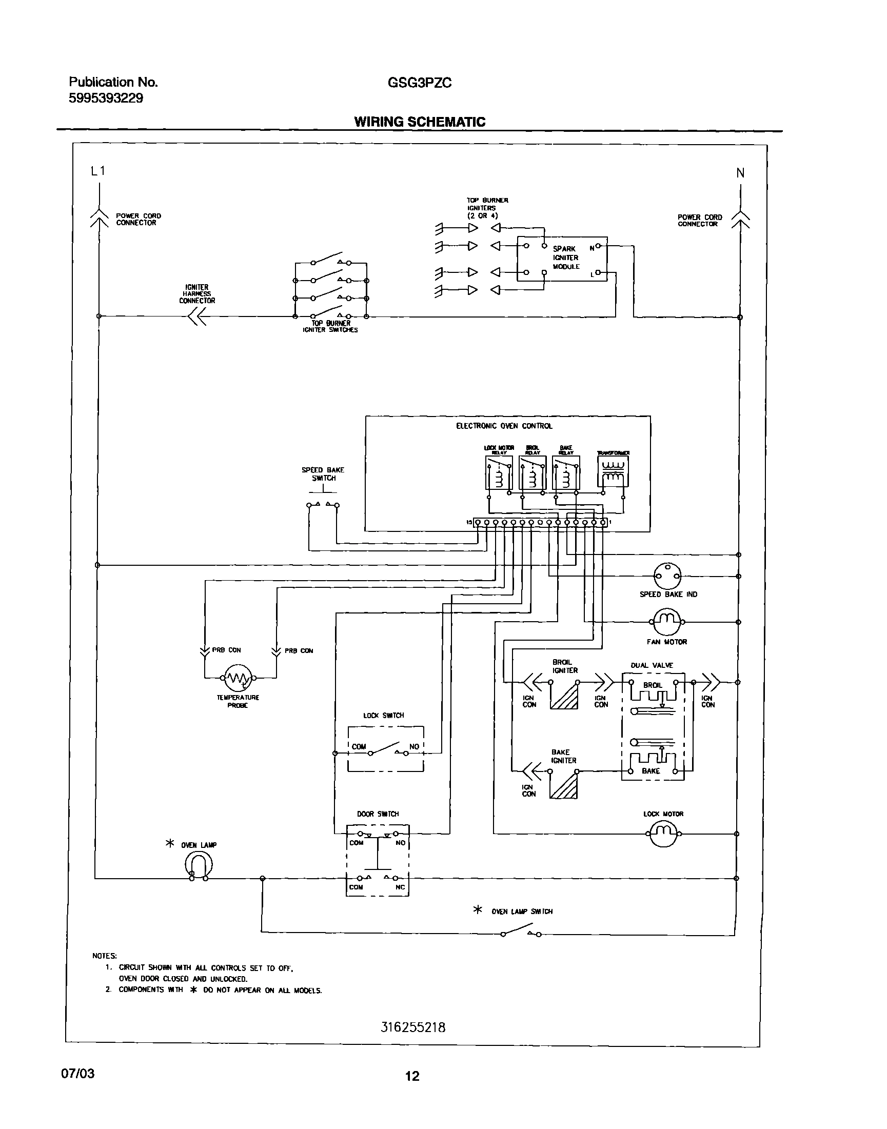 12 - WIRING SCHEMATIC