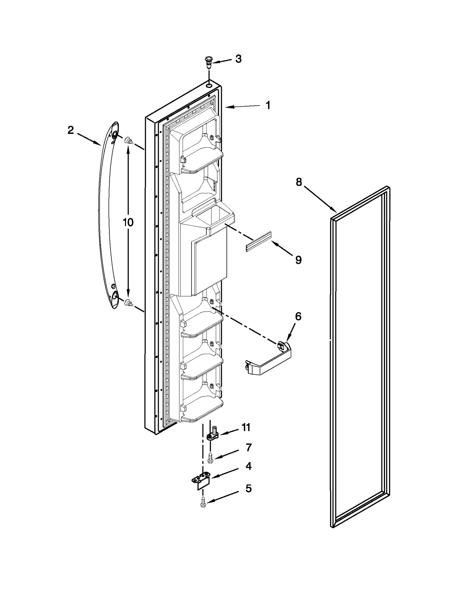 FREEZER DOOR PARTS