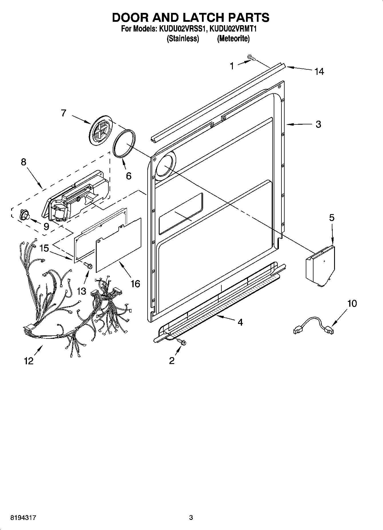 03 - DOOR AND LATCH PARTS
