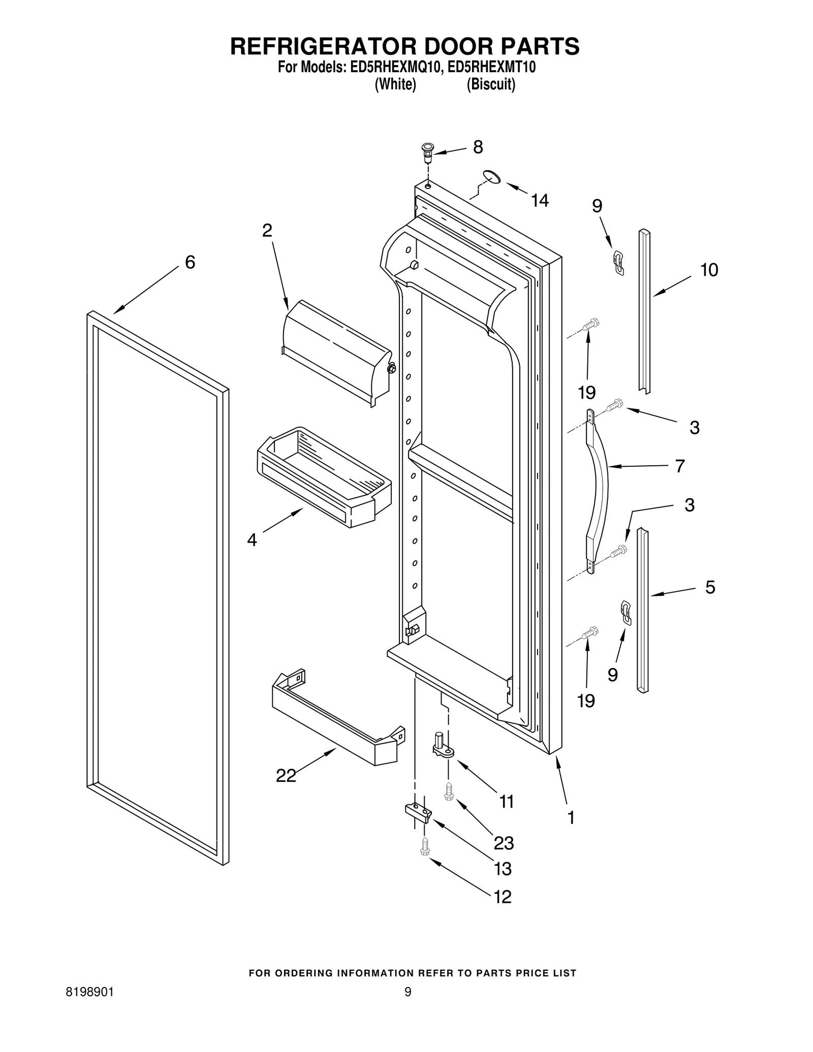 REFRIGERATOR DOOR PARTS