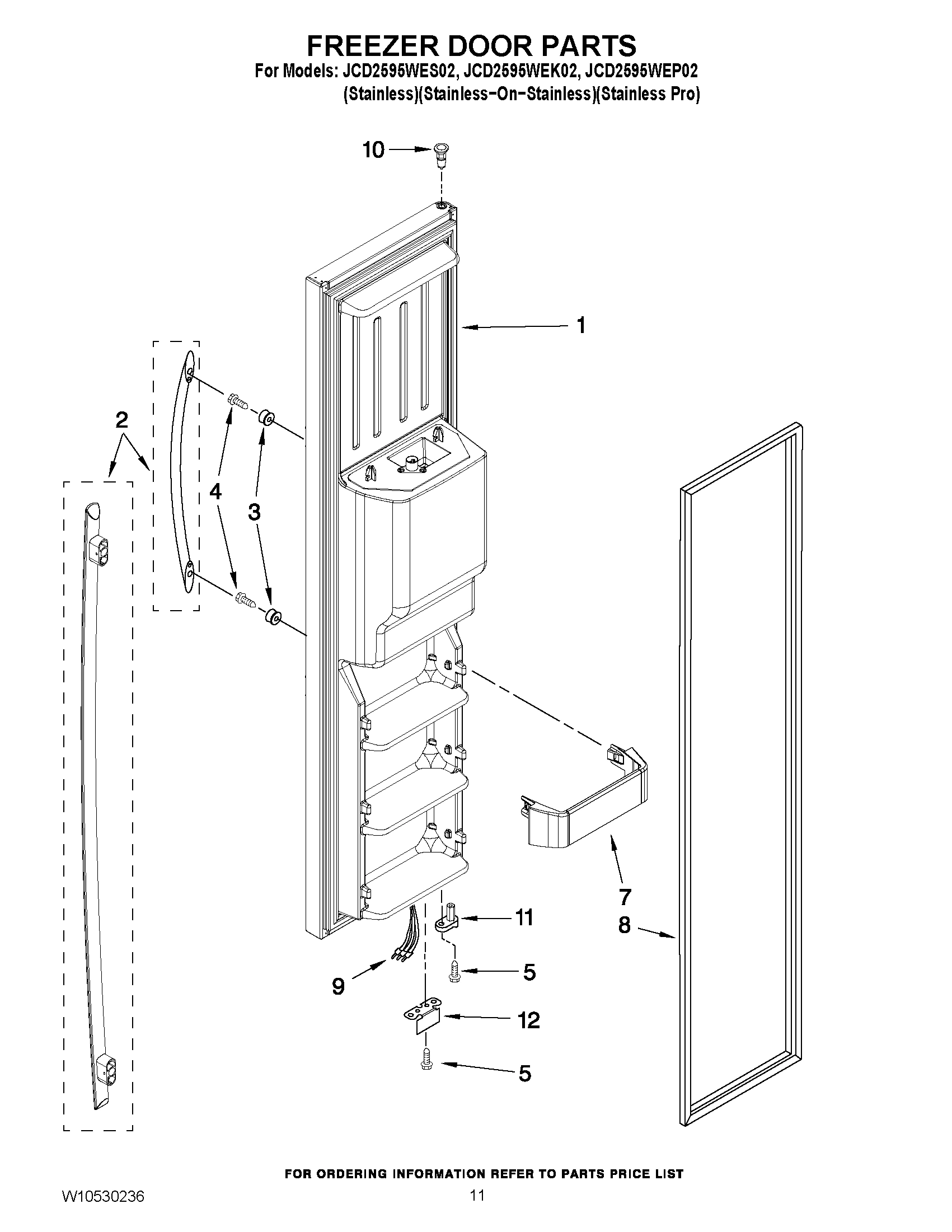 07 - FREEZER DOOR PARTS