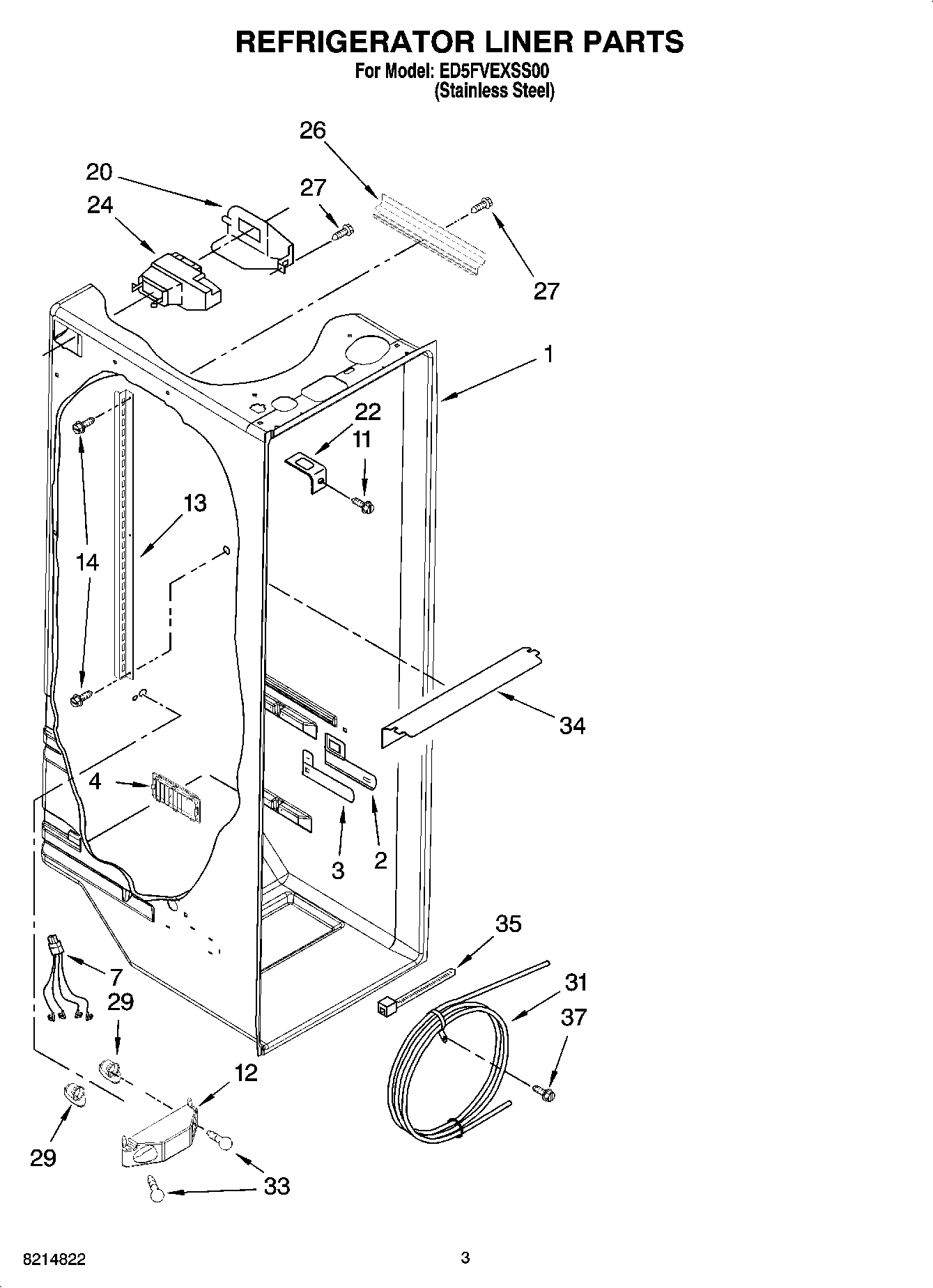 02 - REFRIGERATOR LINER PARTS