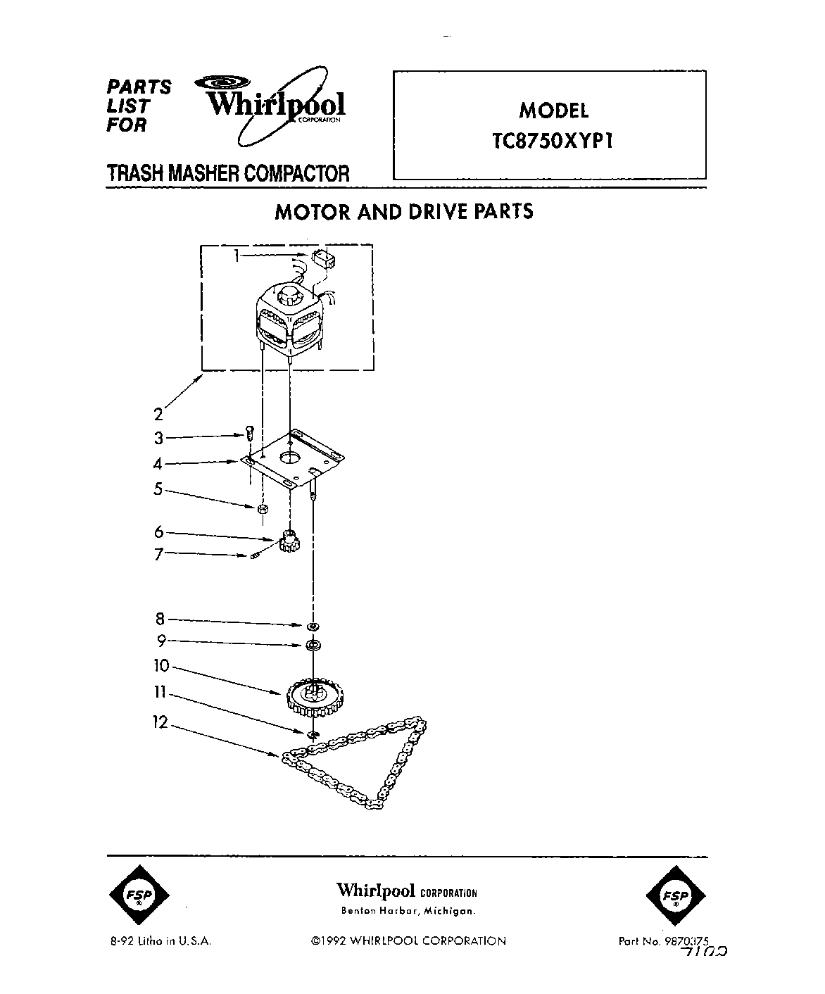 01 - MOTOR AND DRIVE, LIT/OPTIONAL