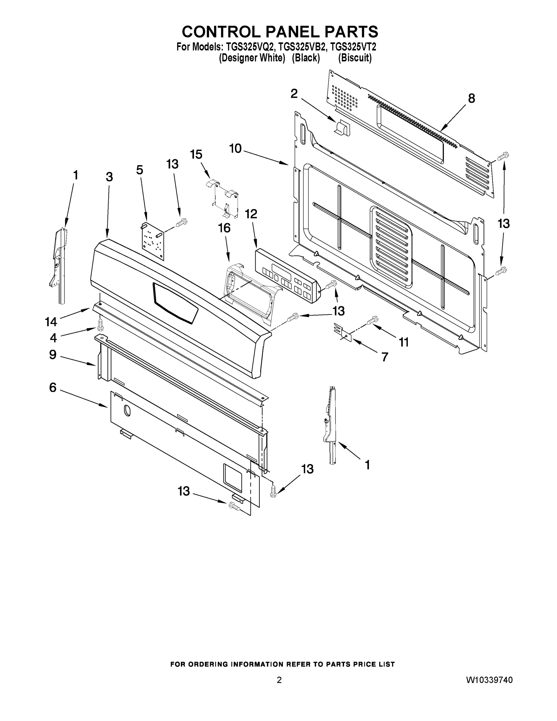 02 - CONTROL PANEL PARTS