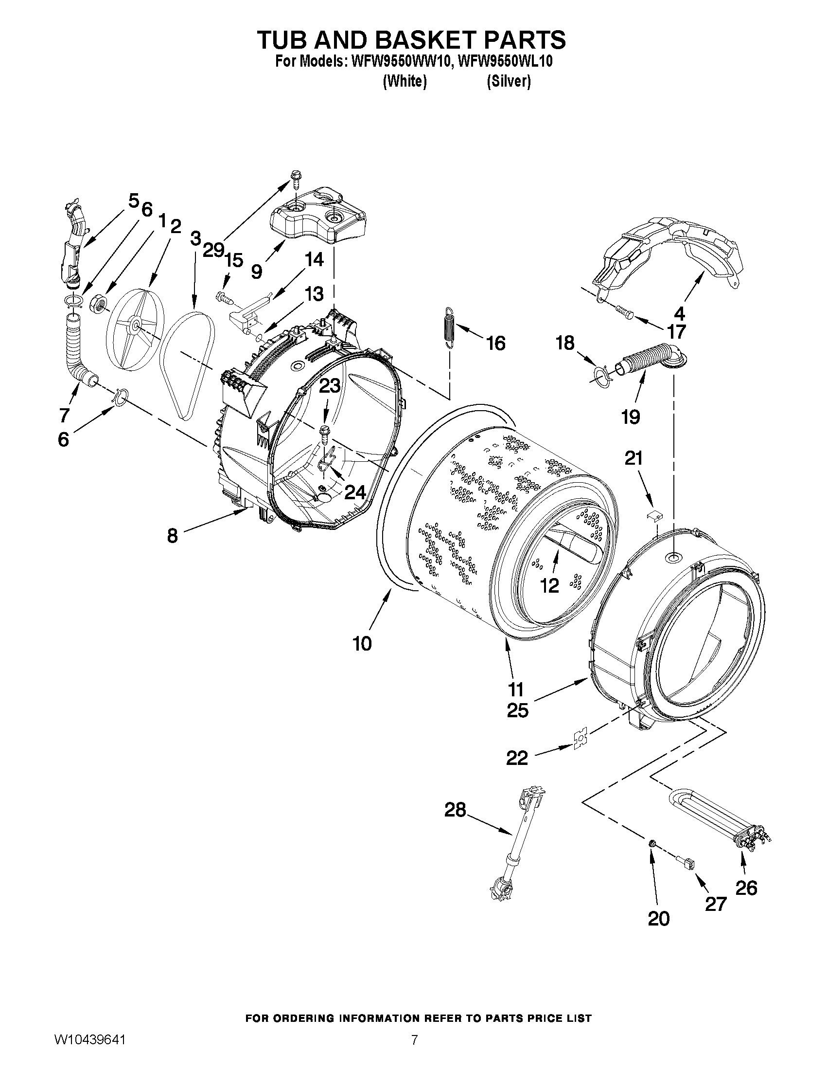 05 - TUB AND BASKET PARTS