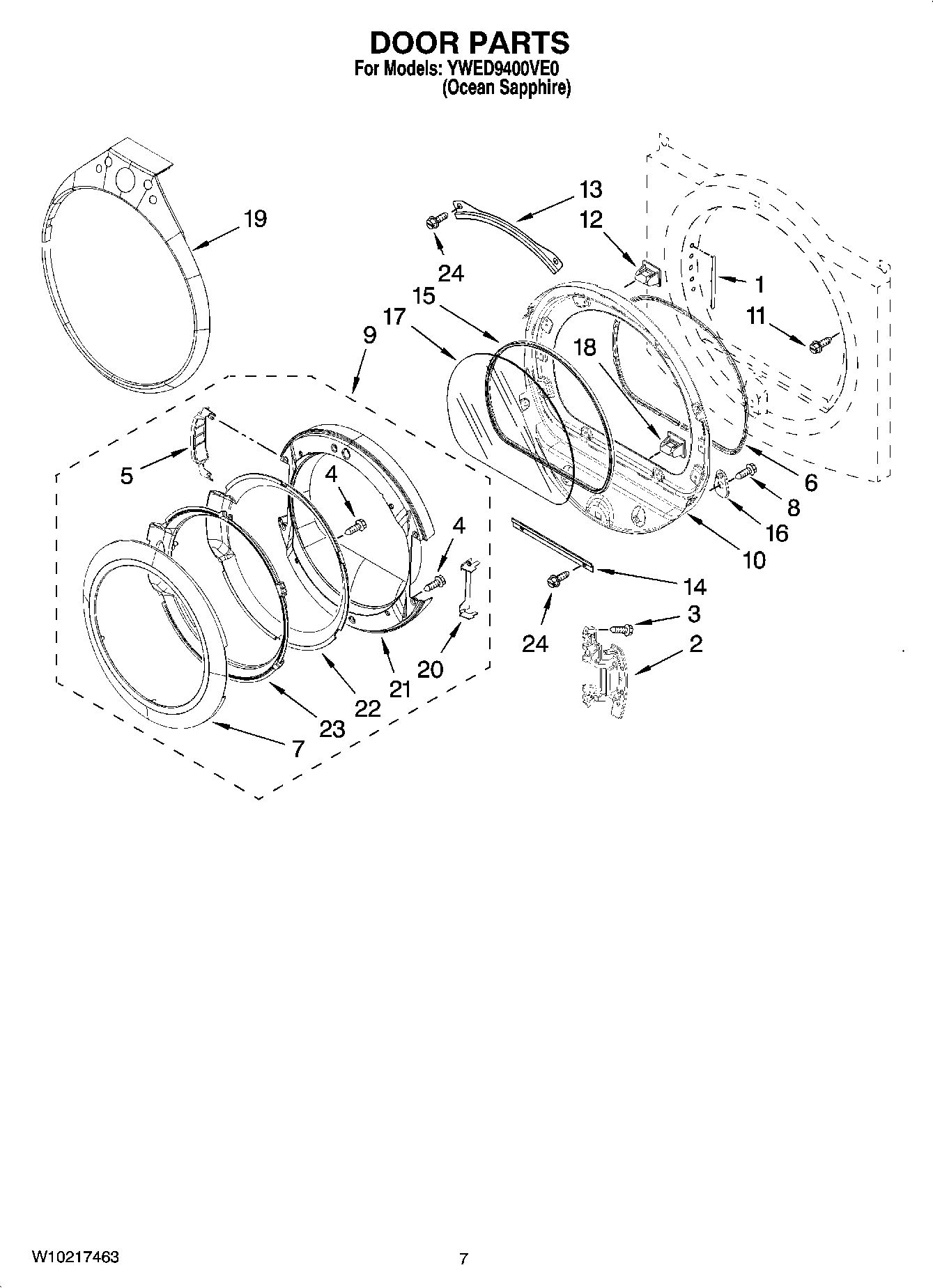 04 - DOOR PARTS, OPTIONAL PARTS (NOT INCLUDED)