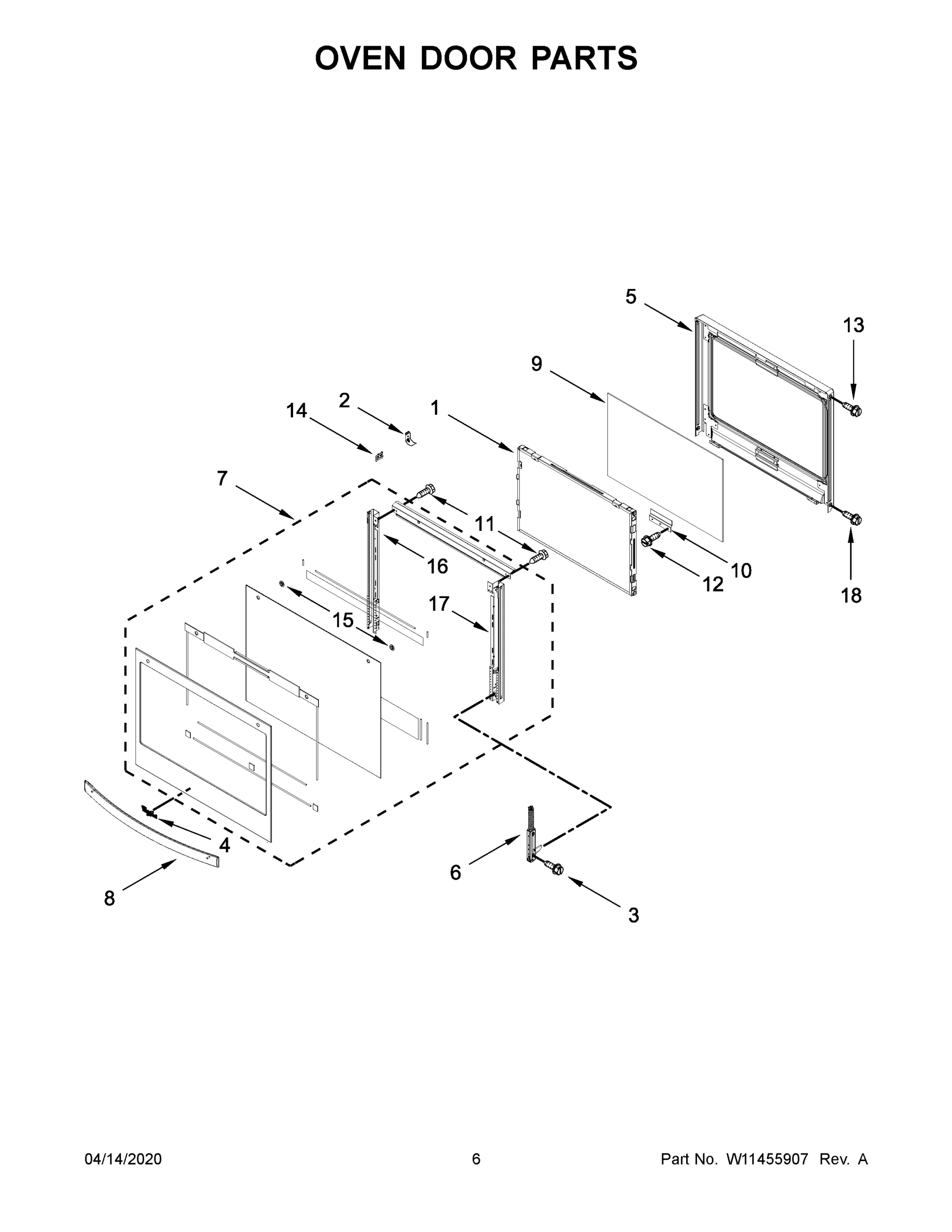 04 - OVEN DOOR PARTS