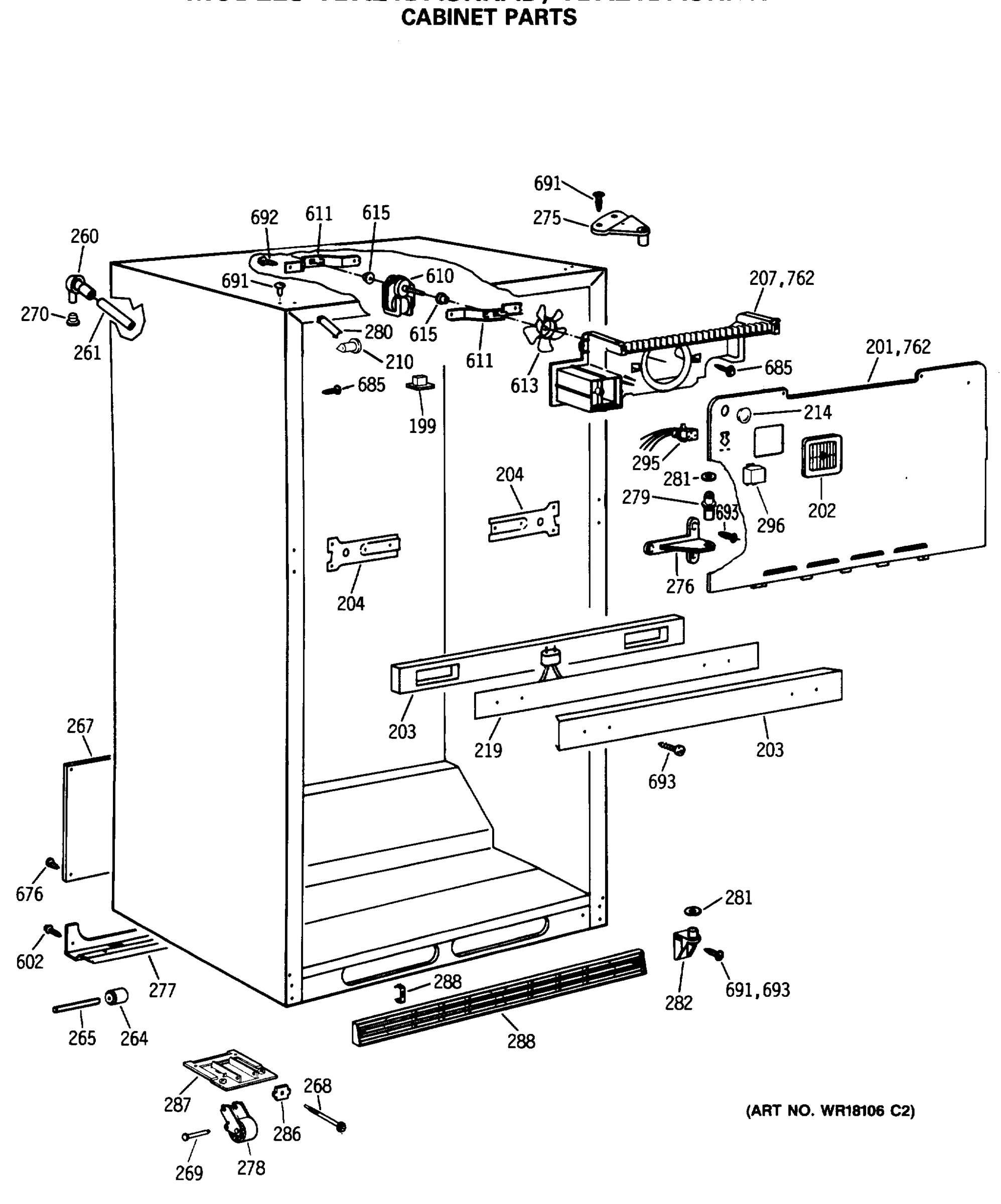 CABINET PARTS