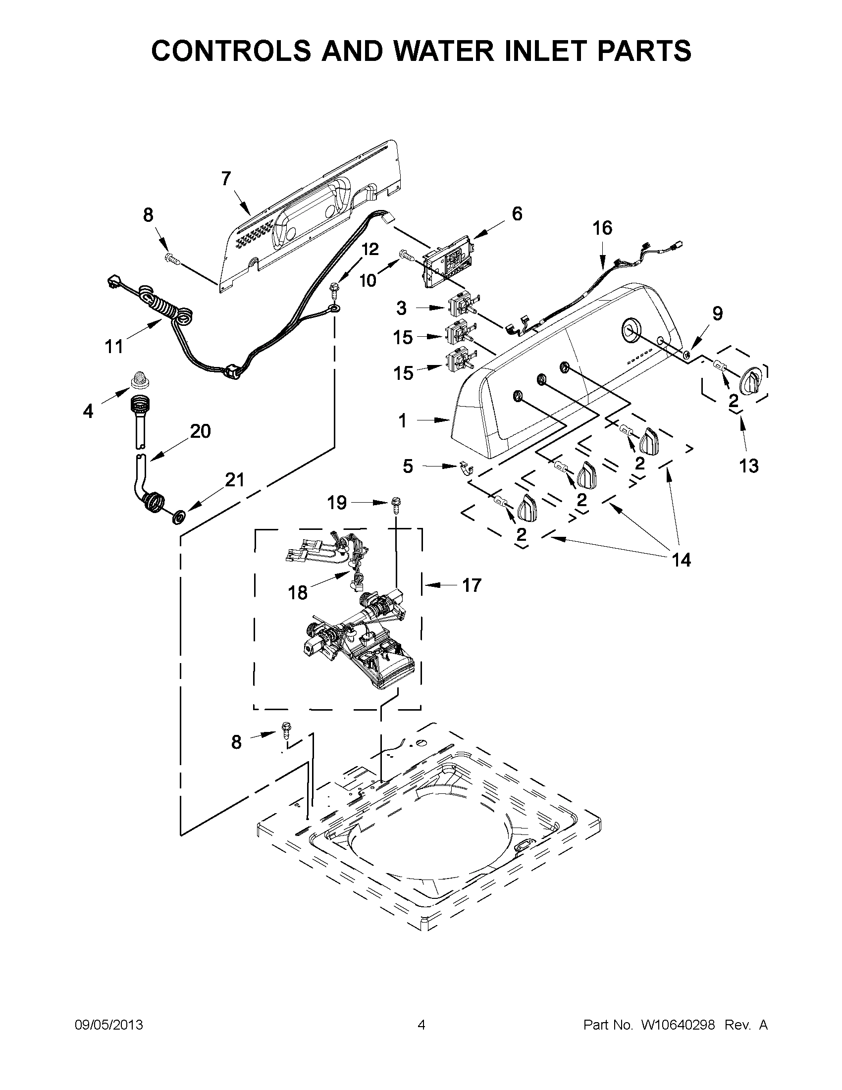 03 - CONTROLS AND WATER INLET PARTS