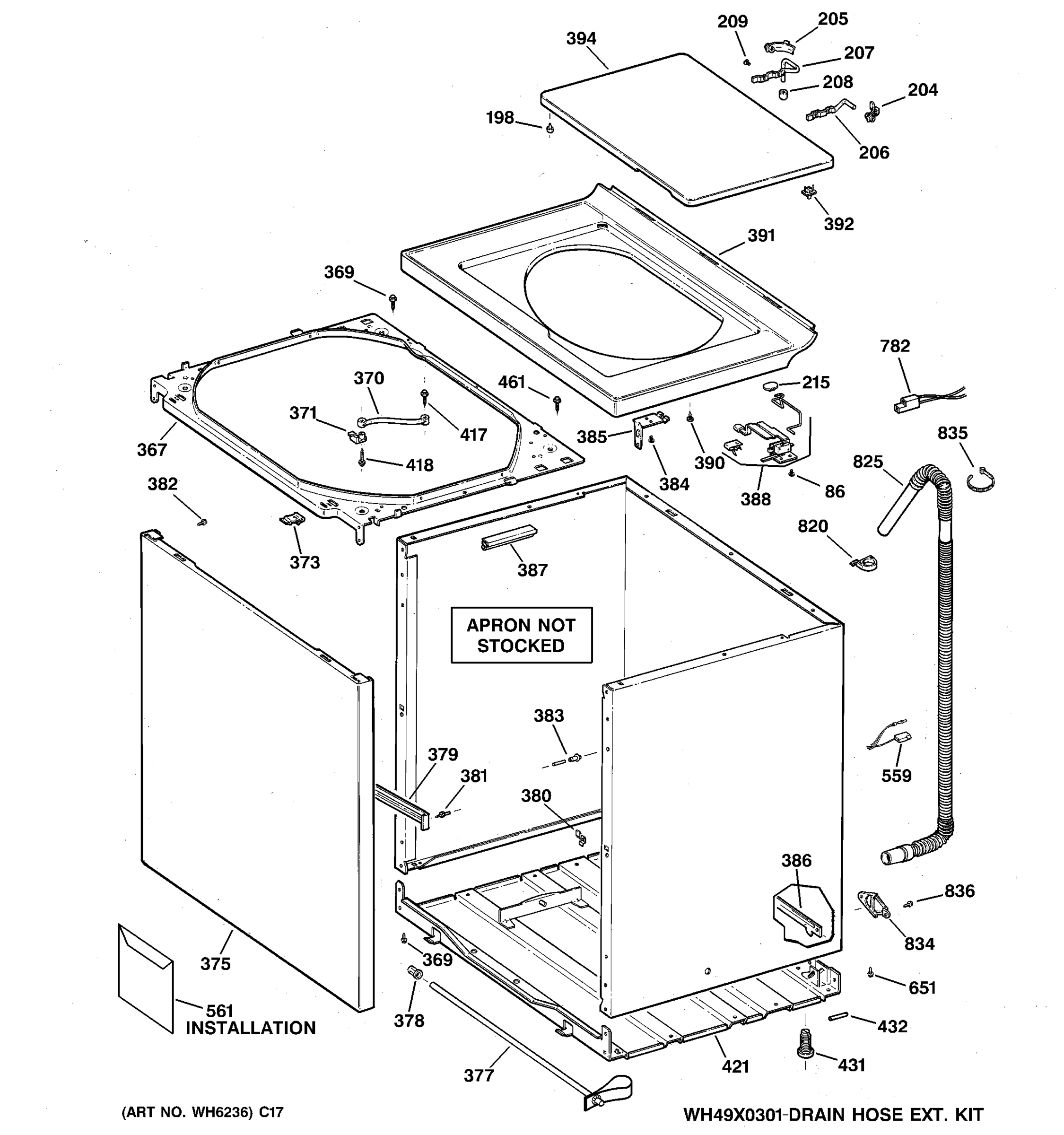 CABINET, COVER & FRONT PANEL