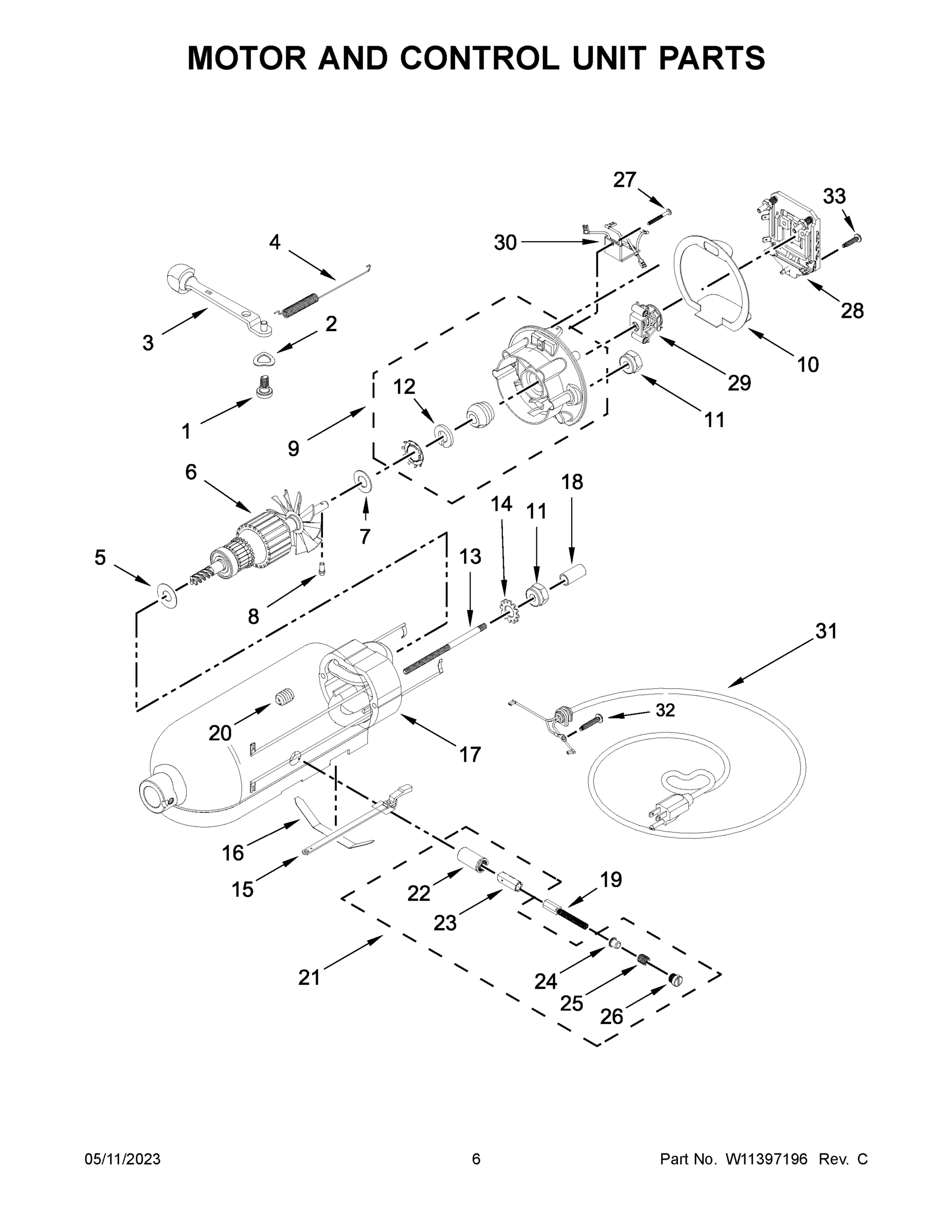 04 - MOTOR AND CONTROL UNIT PARTS