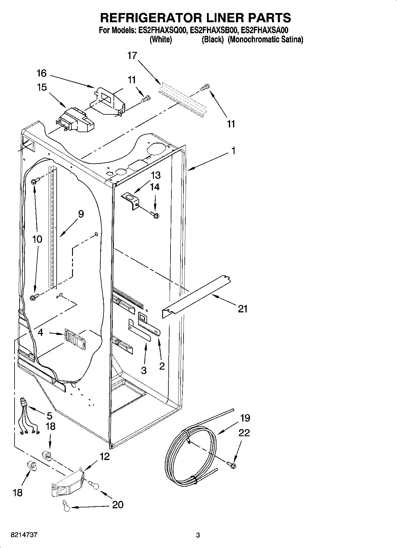 02 - REFRIGERATOR LINER PARTS