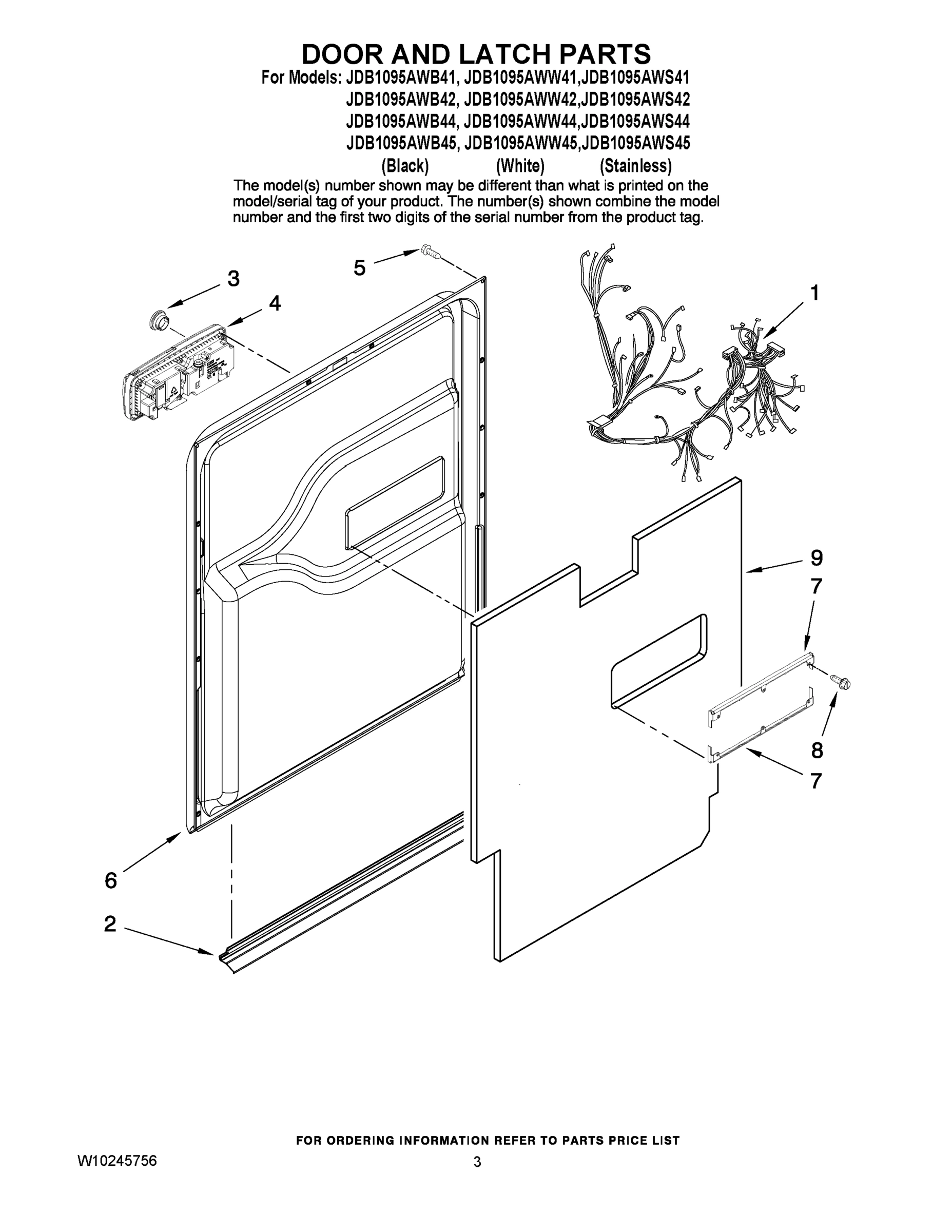 03 - DOOR AND LATCH PARTS