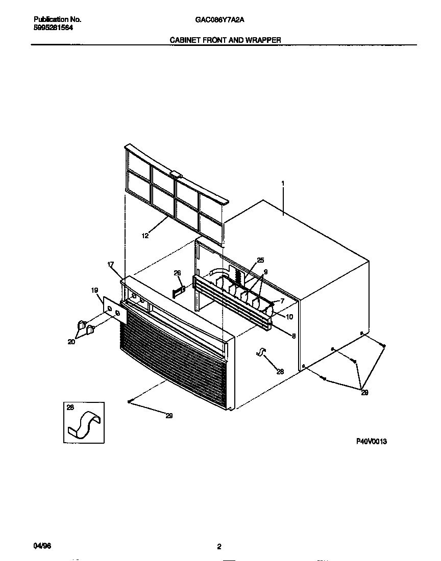 02 - CABINET FRONT AND WRAPPER
