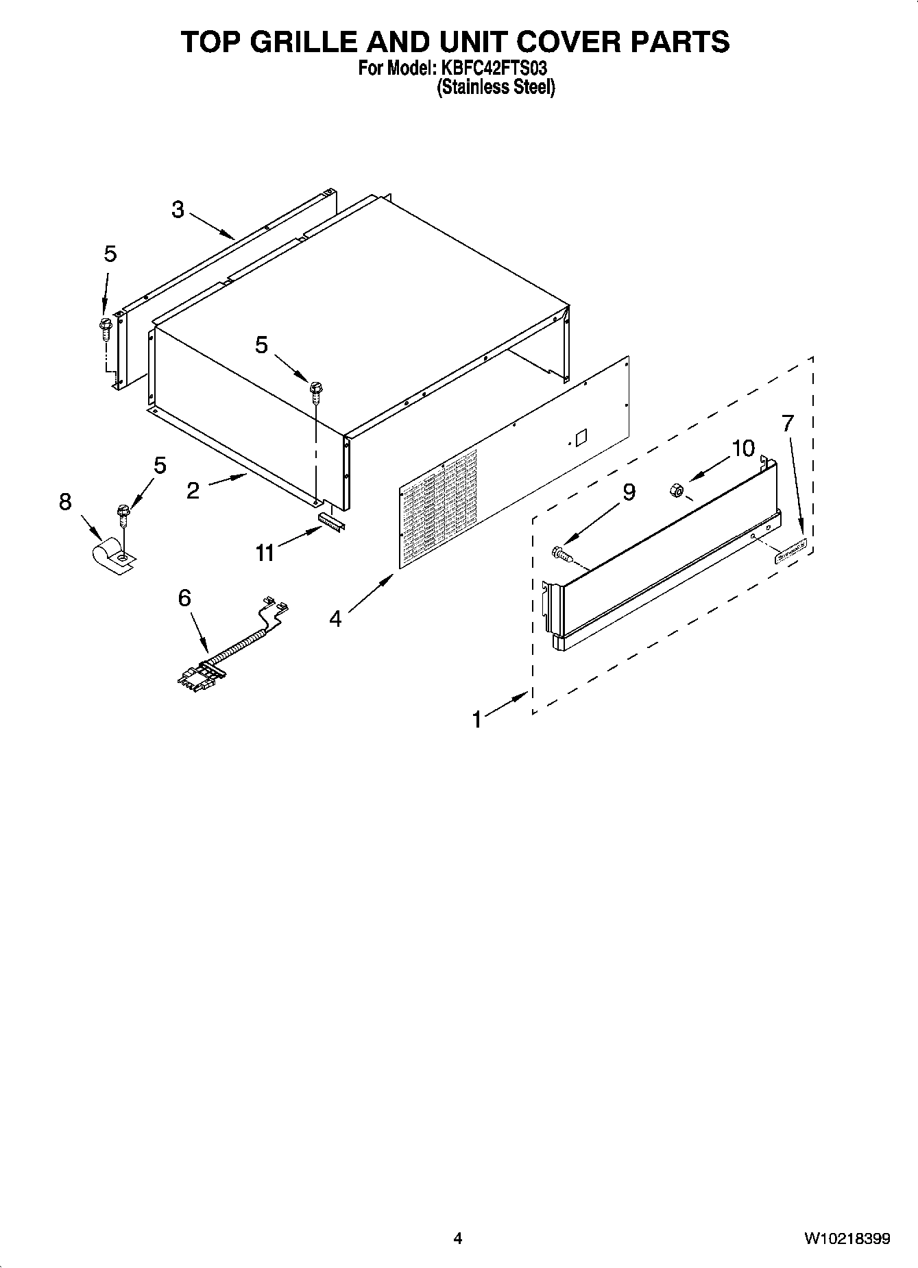 03 - TOP GRILLE AND UNIT COVER PARTS