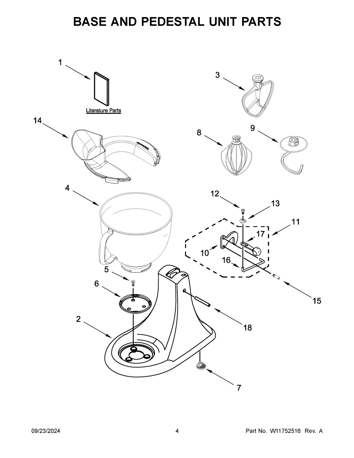 03 - BASE AND PEDESTAL UNIT PARTS