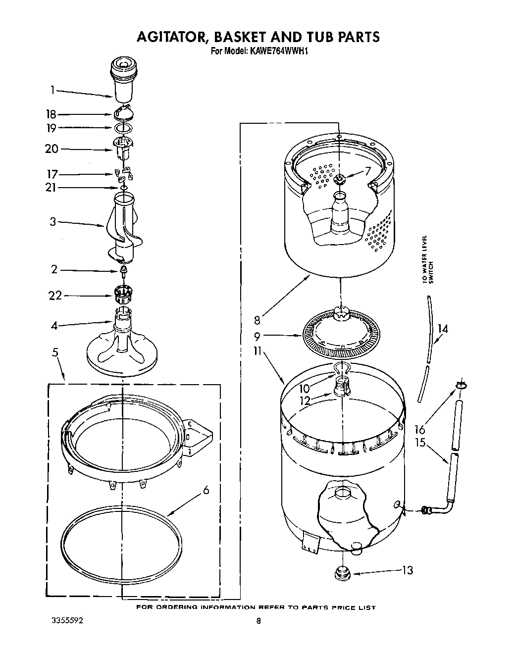 06 - AGITATOR, BASKET AND TUB