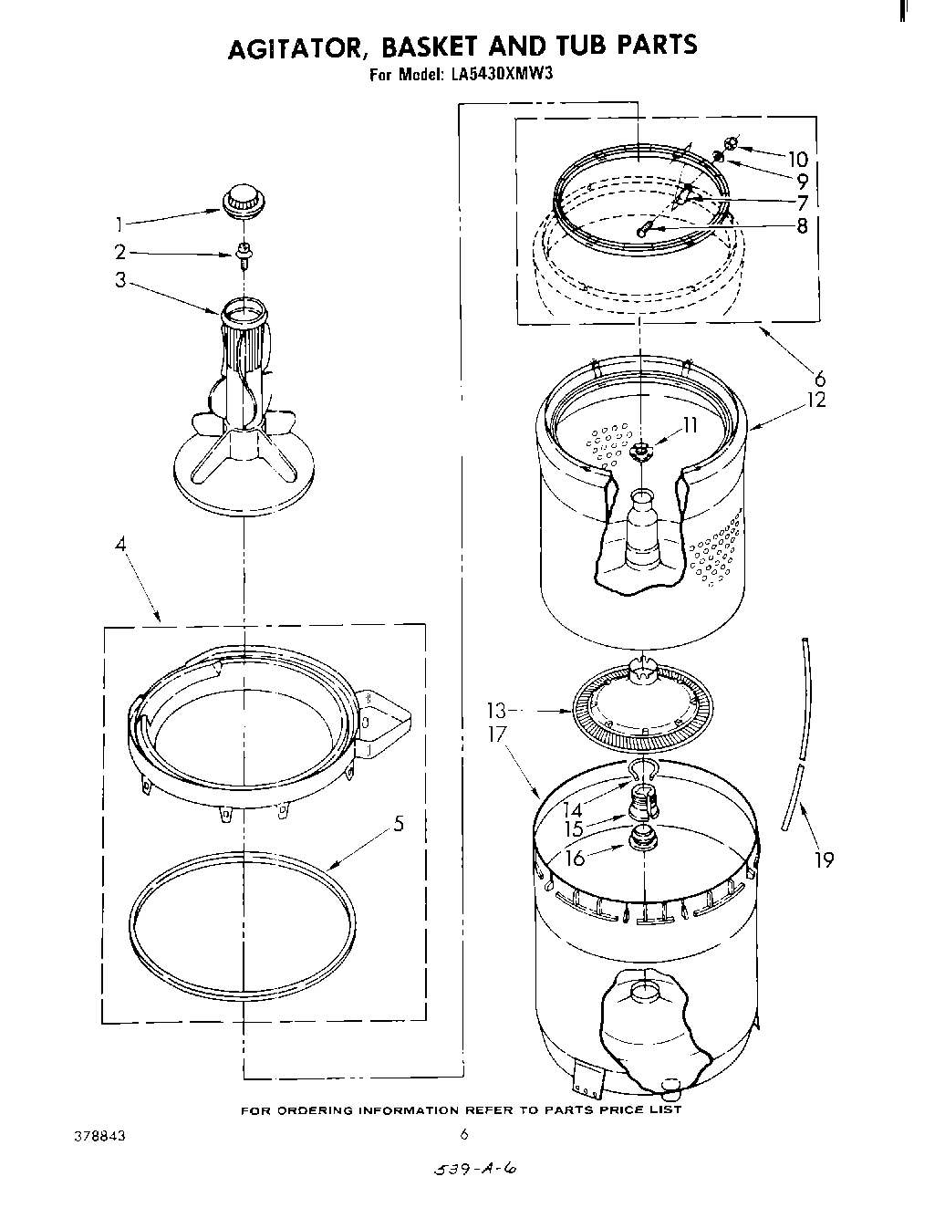 04 - AGITATOR, BASKET AND TUB