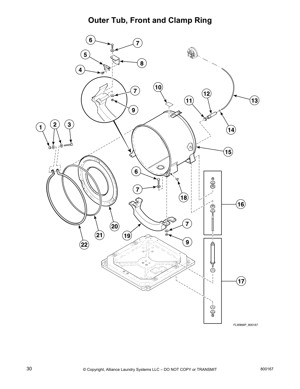 Outer Tub, Front and Clamp Ring
